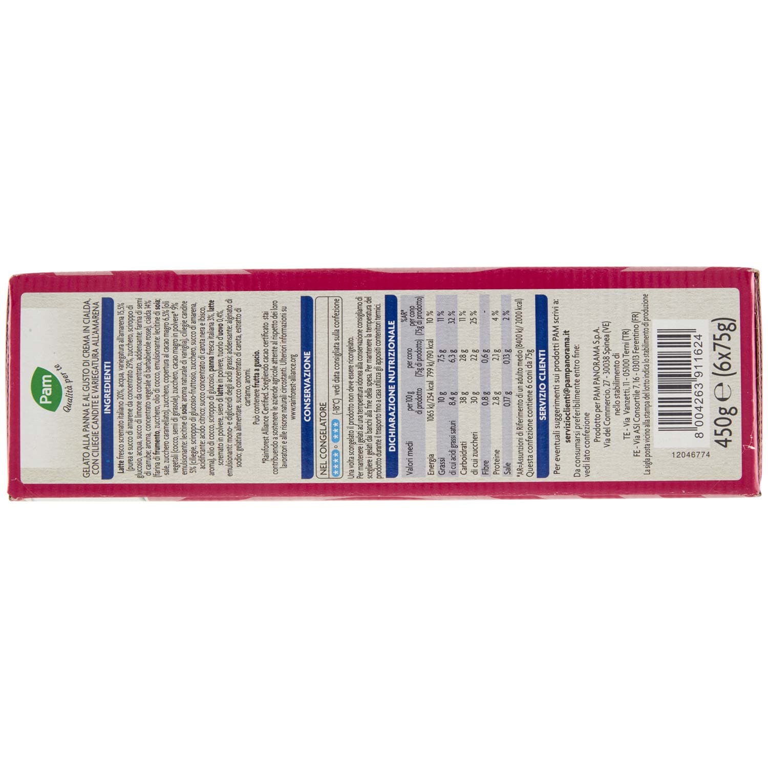 PAM Qualità per te Cono Amarena 6 x 75 g – immagine 6