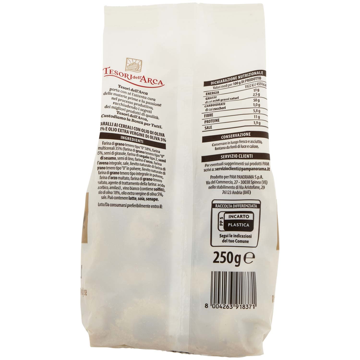 TESORI DELL'ARCA Taralli ai Cereali 250 g – immagine 4