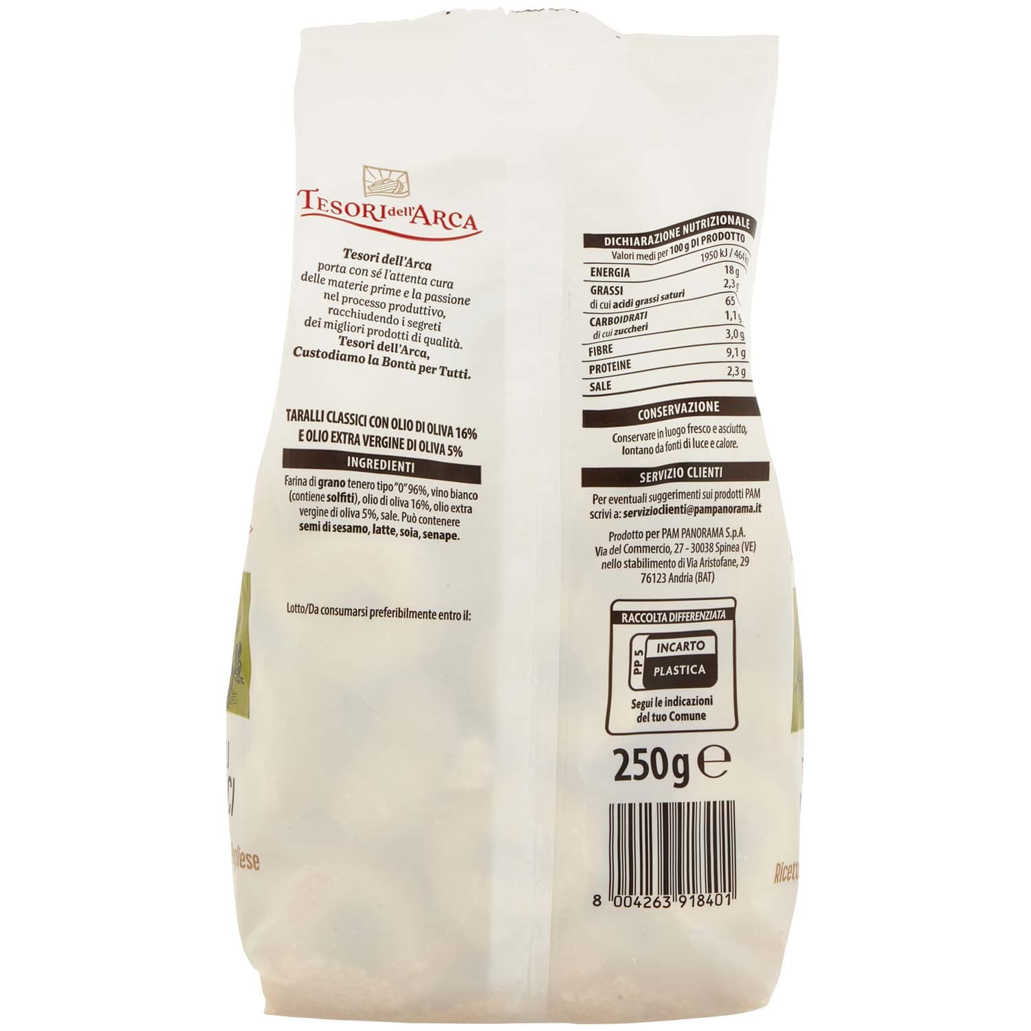 TESORI DELL'ARCA Taralli Classici 250 g – immagine 4