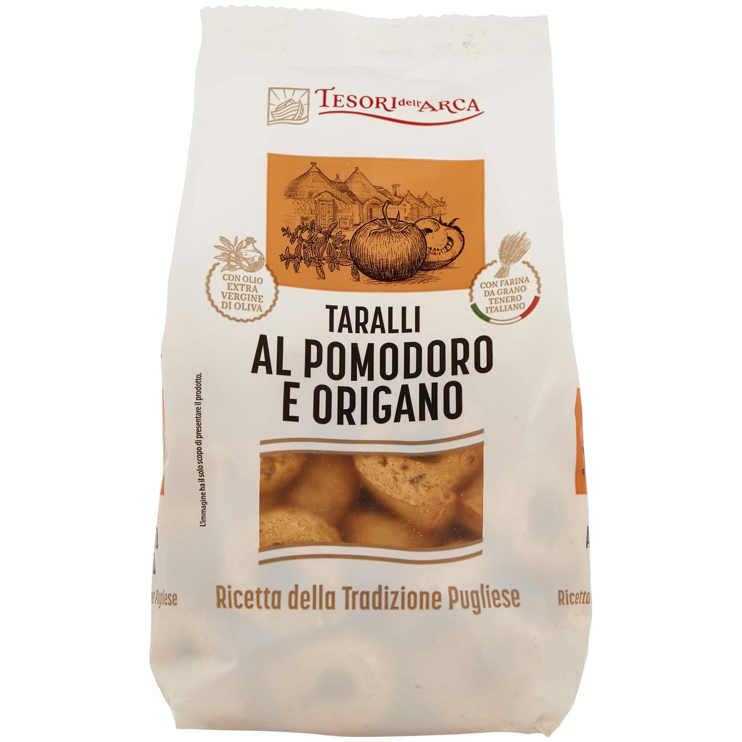 TESORI DELL'ARCA Taralli al Pomodoro e Origano 250 g – immagine 2