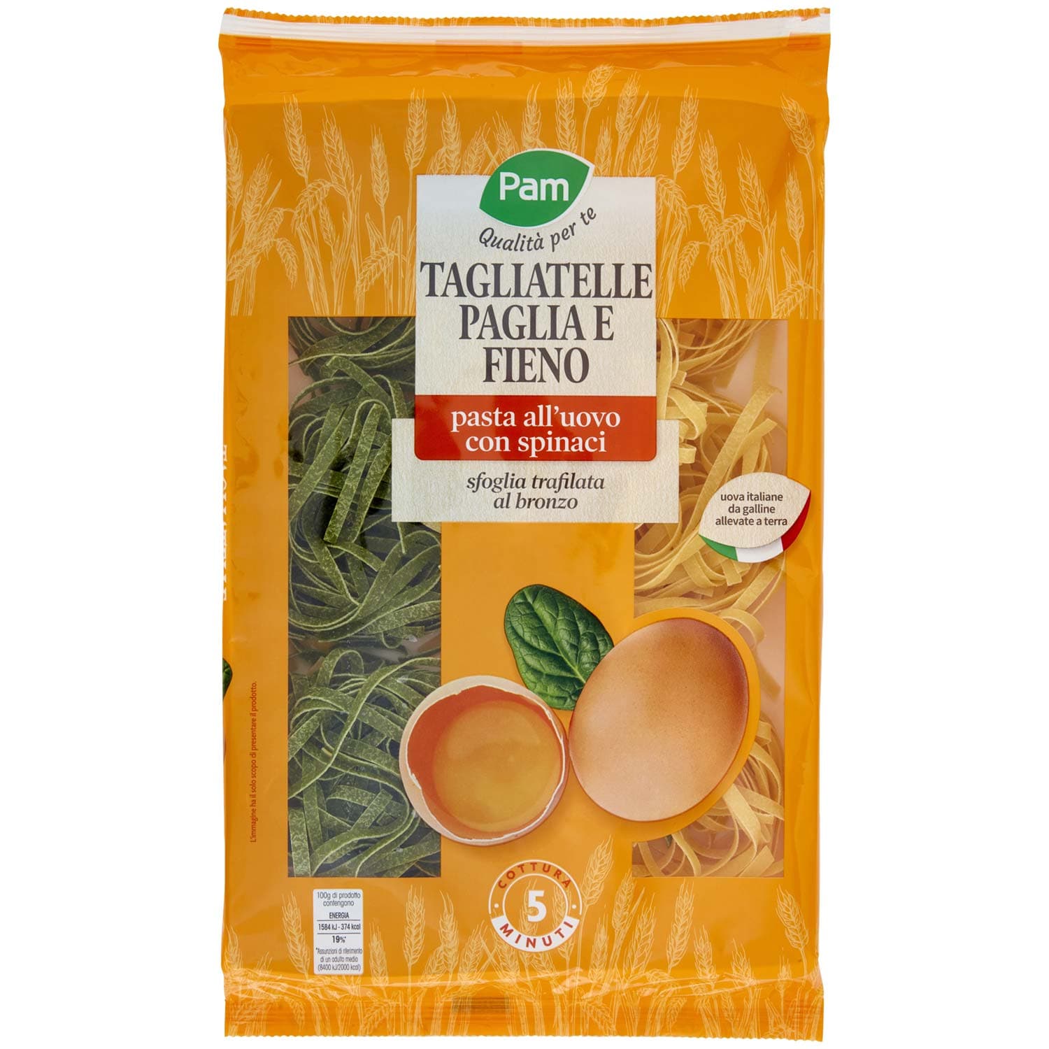 PAM Qualità per te Tagliatelle Paglia e Fieno 250 g – immagine 2
