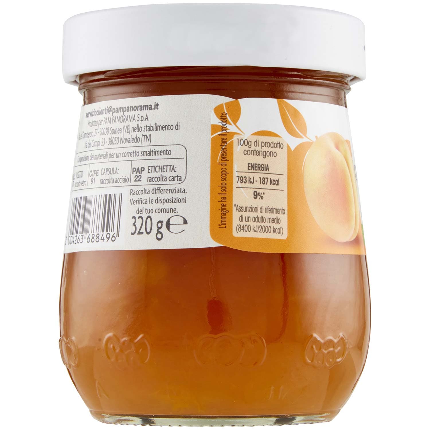 PAM Qualità per te Confettura Extra di albicocche 320 g – immagine 3