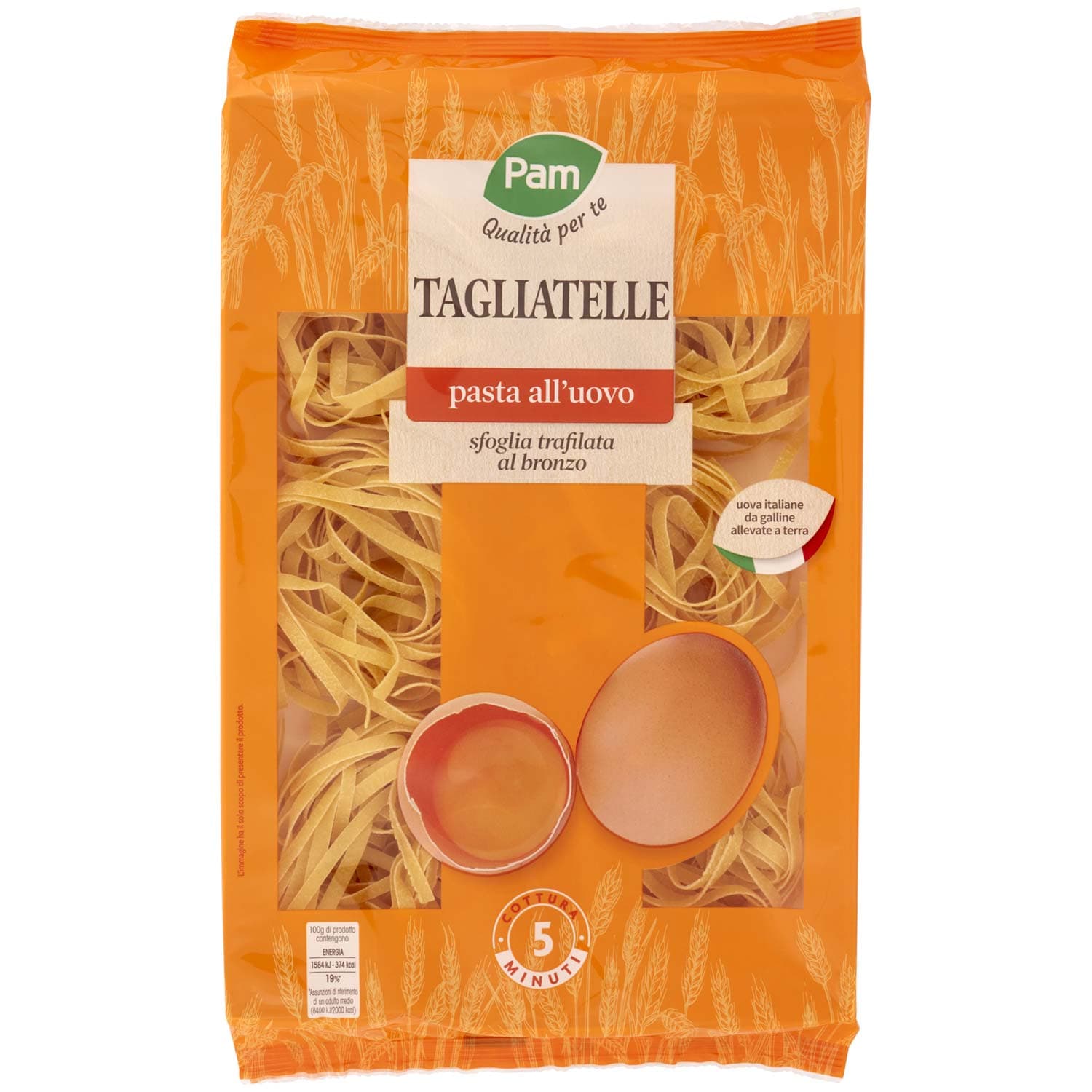 PAM Qualità per te Tagliatelle pasta all'uovo 250 g – immagine 2