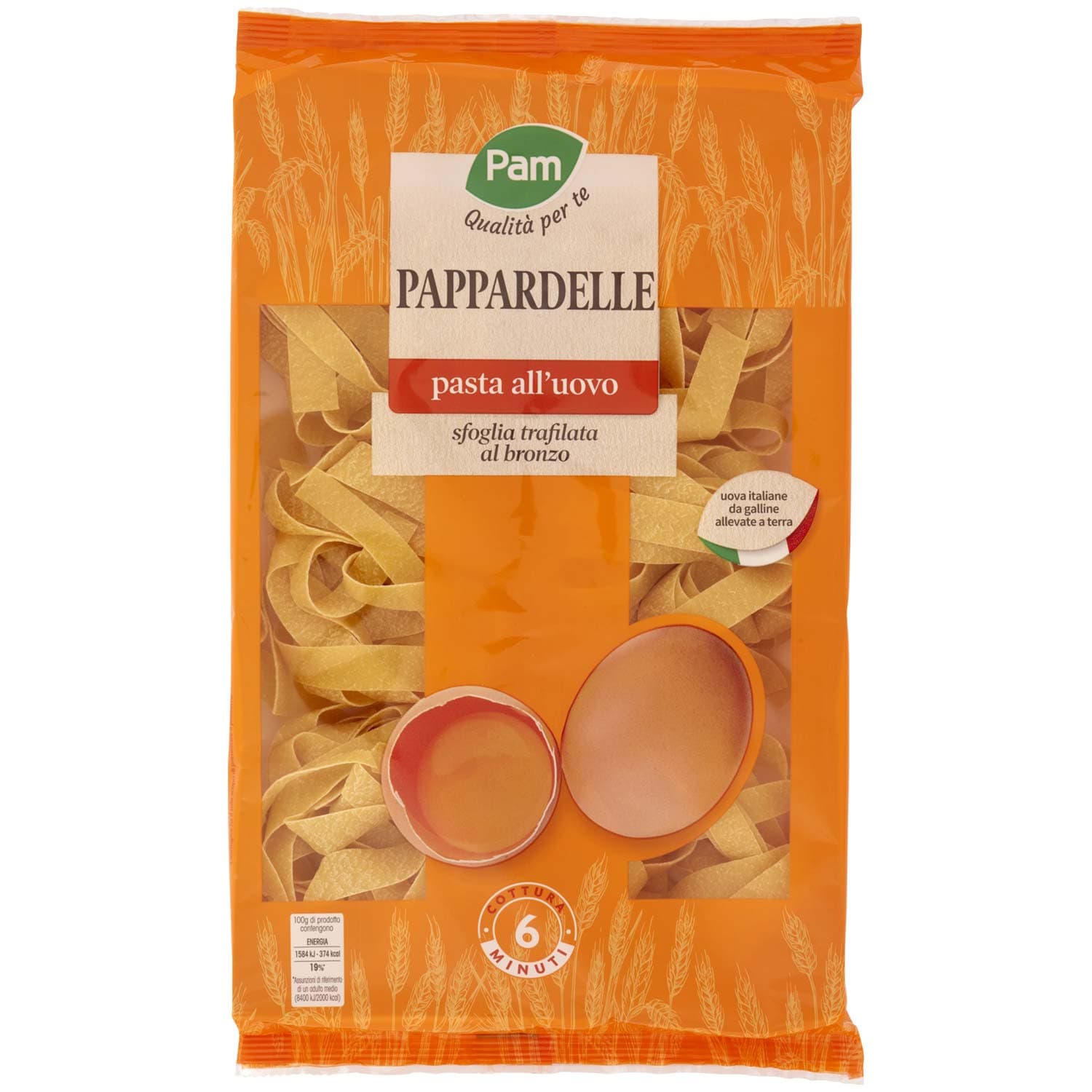PAM Qualità per te Pappardelle pasta all'uovo 250 g – immagine 2