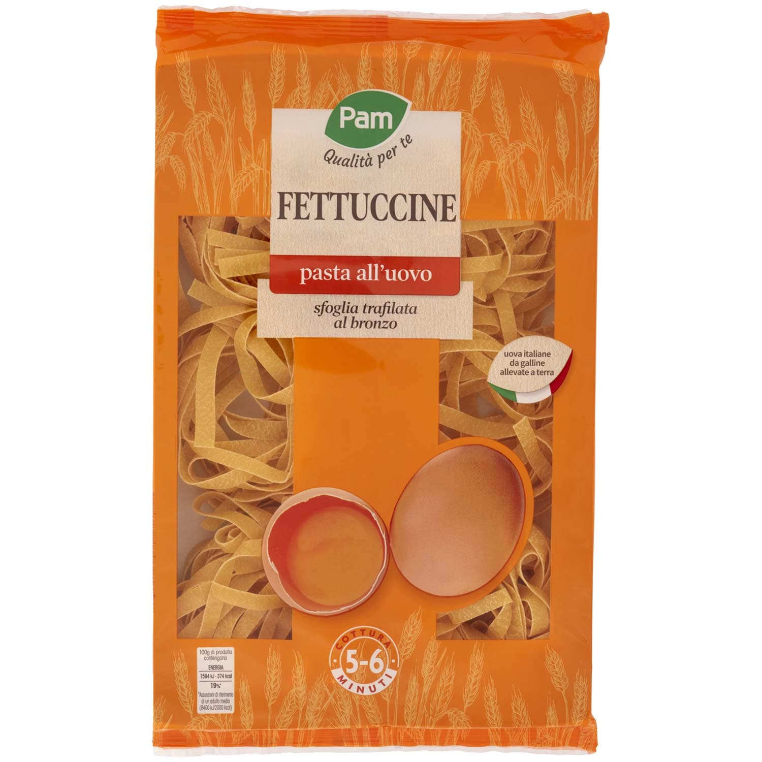PAM Qualità per te Fettuccine pasta all'uovo 250 g – immagine 2