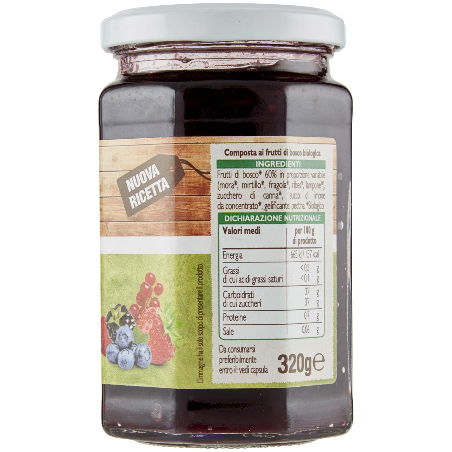 BIO Composta ai frutti di bosco Biologica 320 g – immagine 5