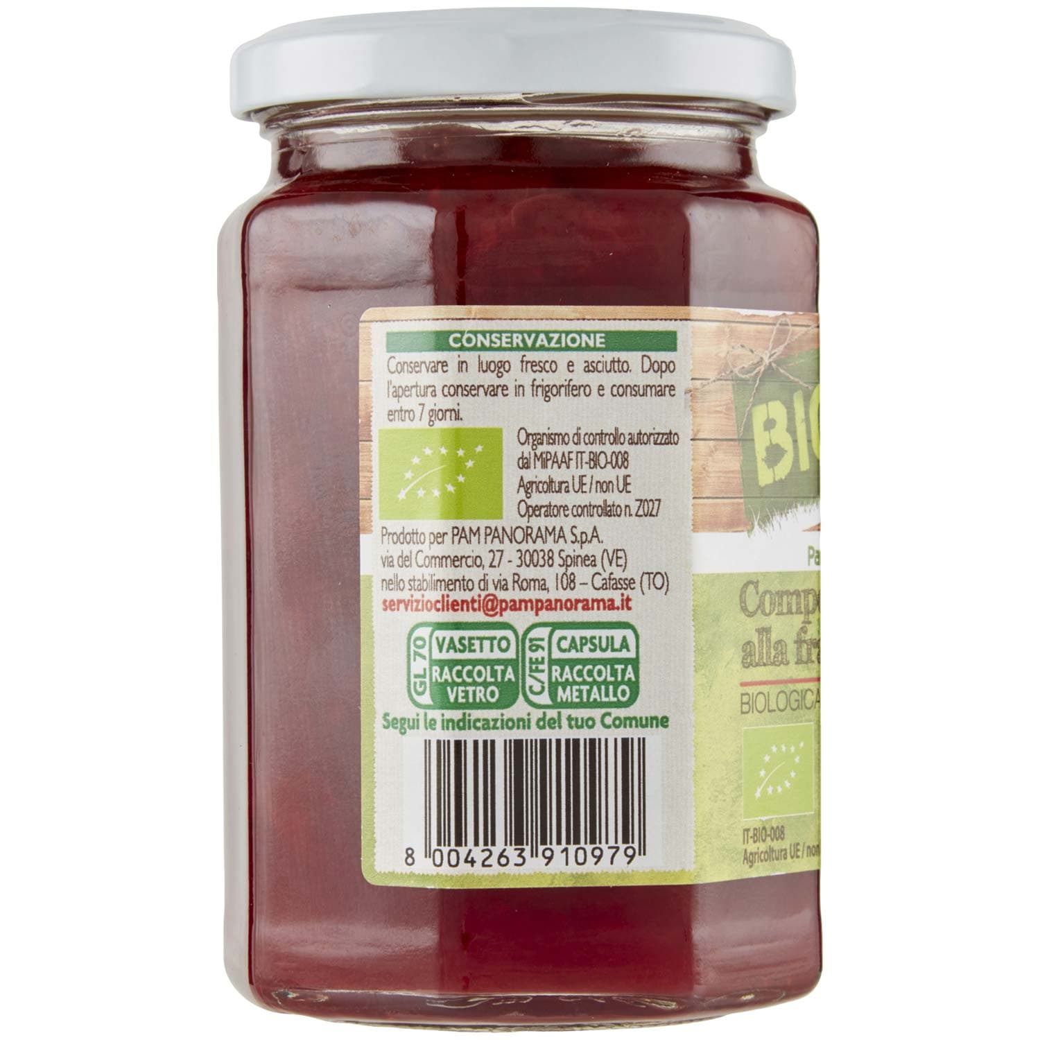 BIO Composta alla fragola Biologica 320 g – immagine 3
