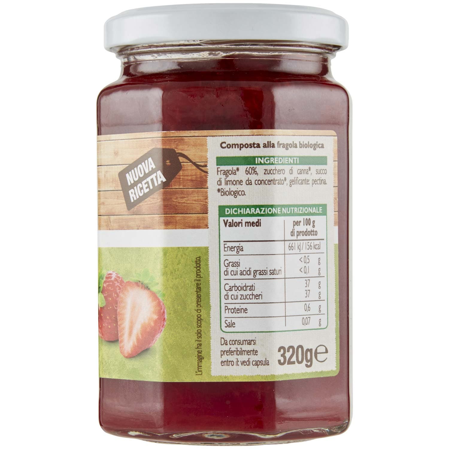 BIO Composta alla fragola Biologica 320 g – immagine 5