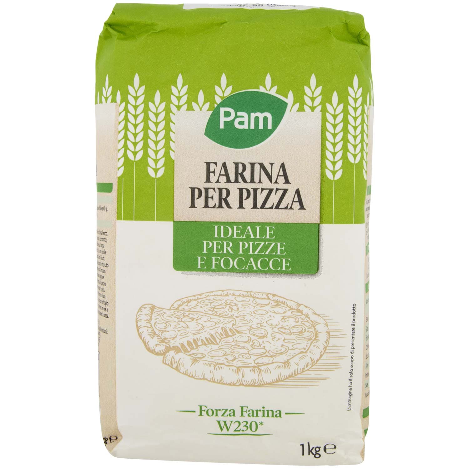 PAM Farina per Pizza Ideale per Pizze e Focacce 1 kg – immagine 2