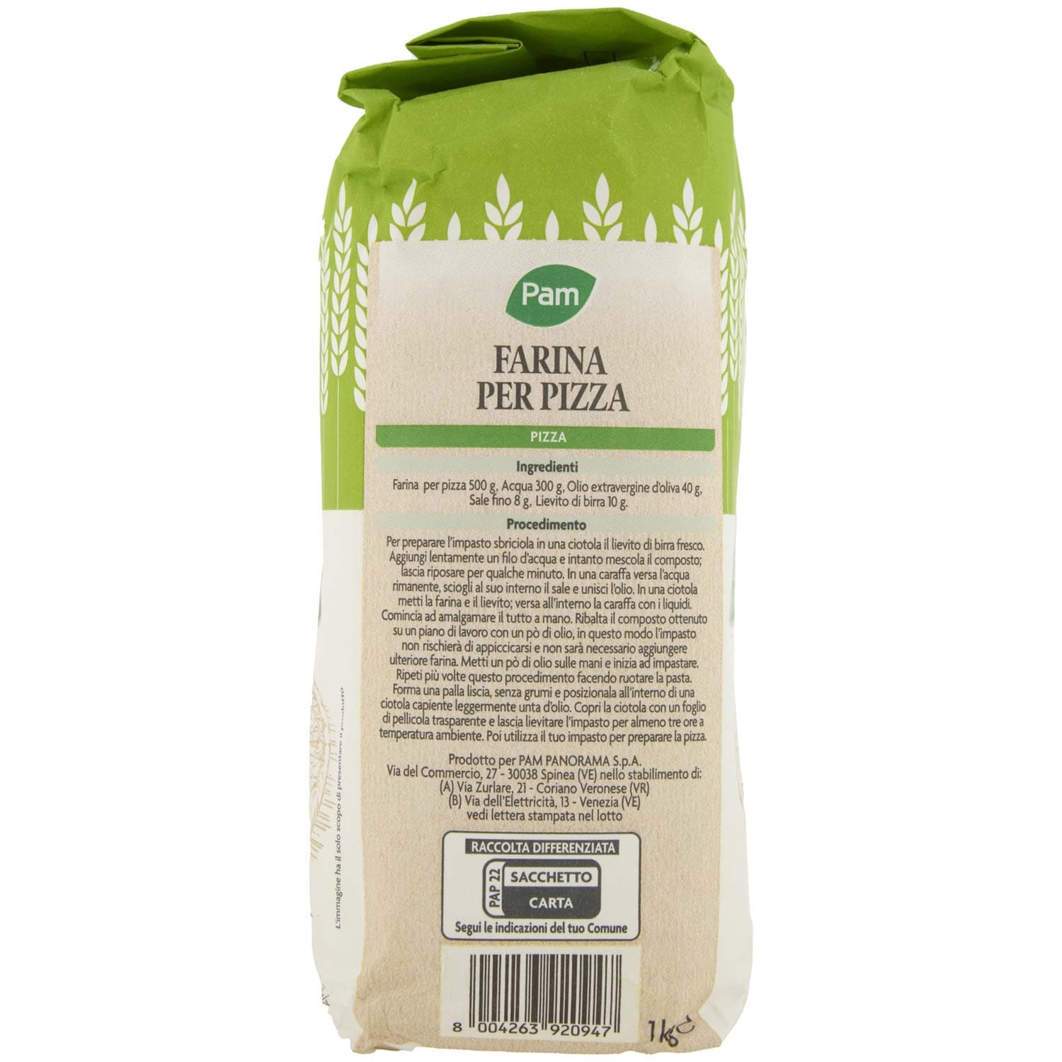 PAM Farina per Pizza Ideale per Pizze e Focacce 1 kg – immagine 3