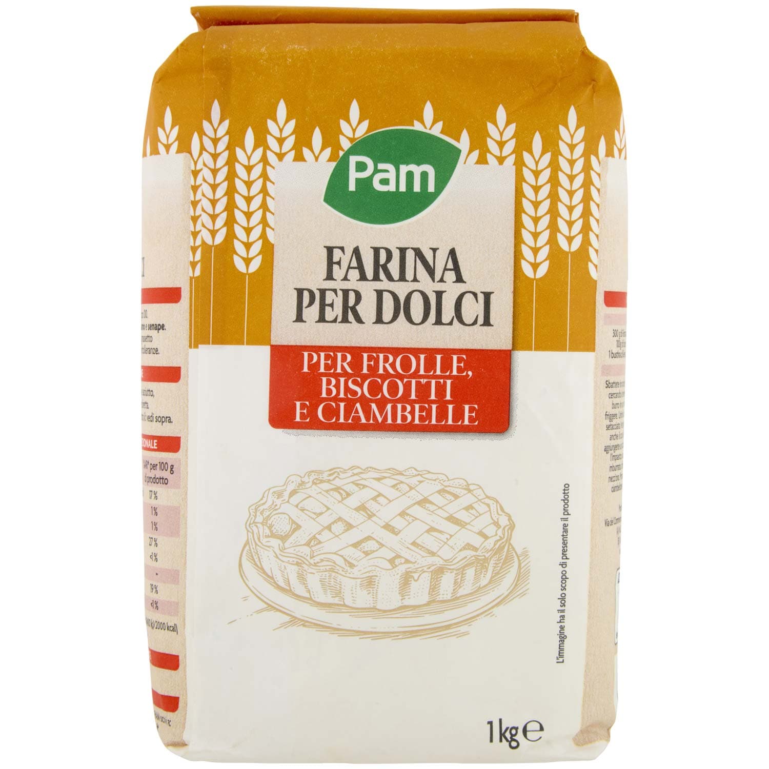 PAM Farina per Dolci per Frolle, Biscotti e Ciambelle 1 kg – immagine 4