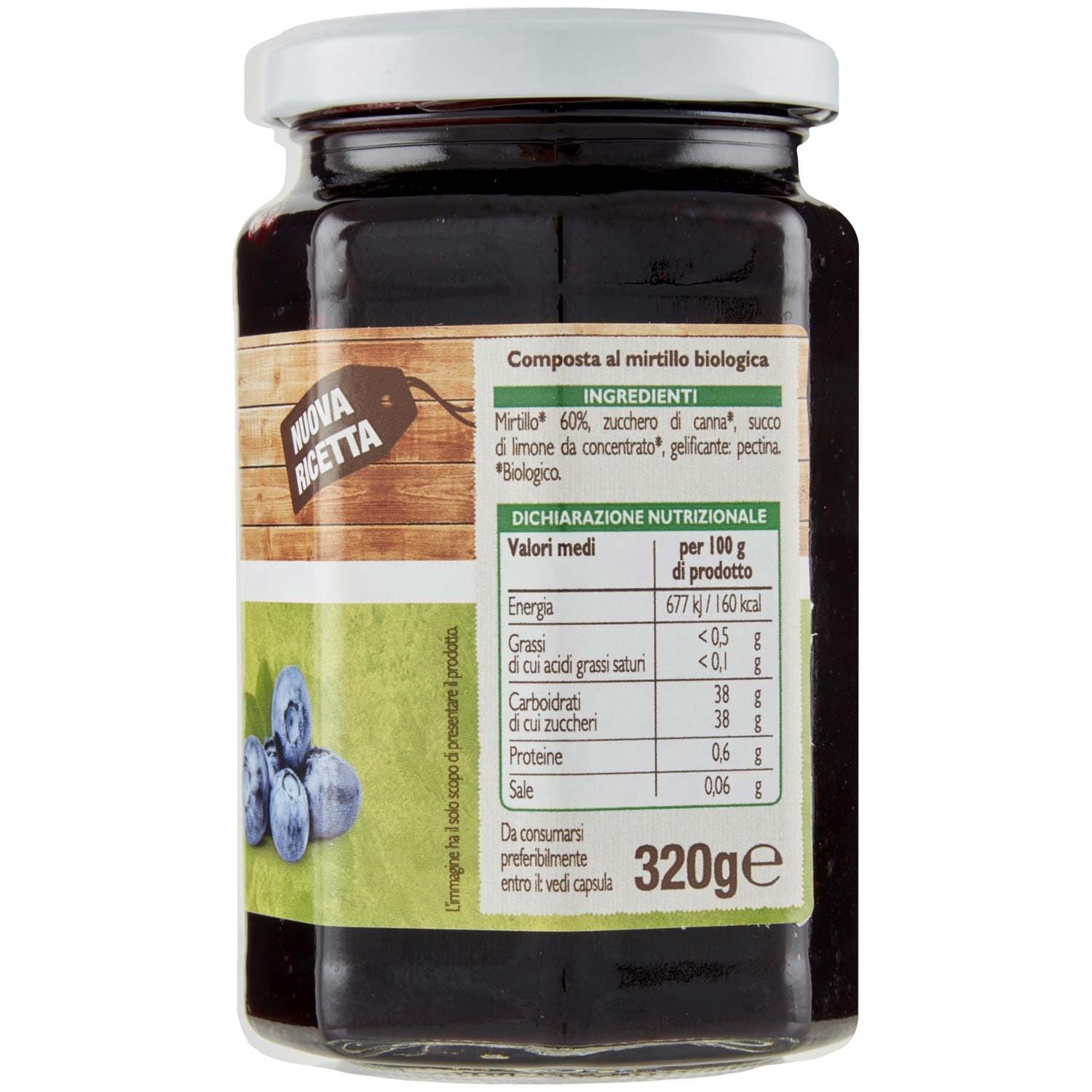 BIO Composta al mirtillo Biologica 320 g – immagine 5