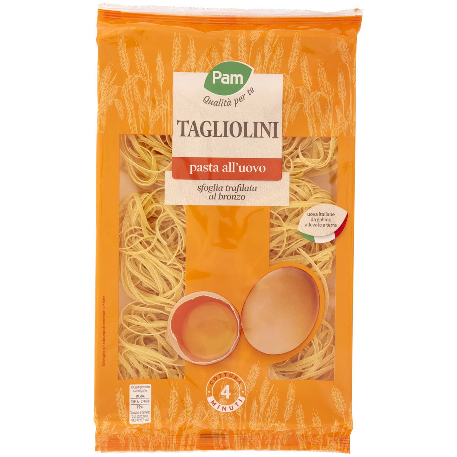 PAM Qualità per te Tagliolini pasta all uovo 250 g – immagine 2