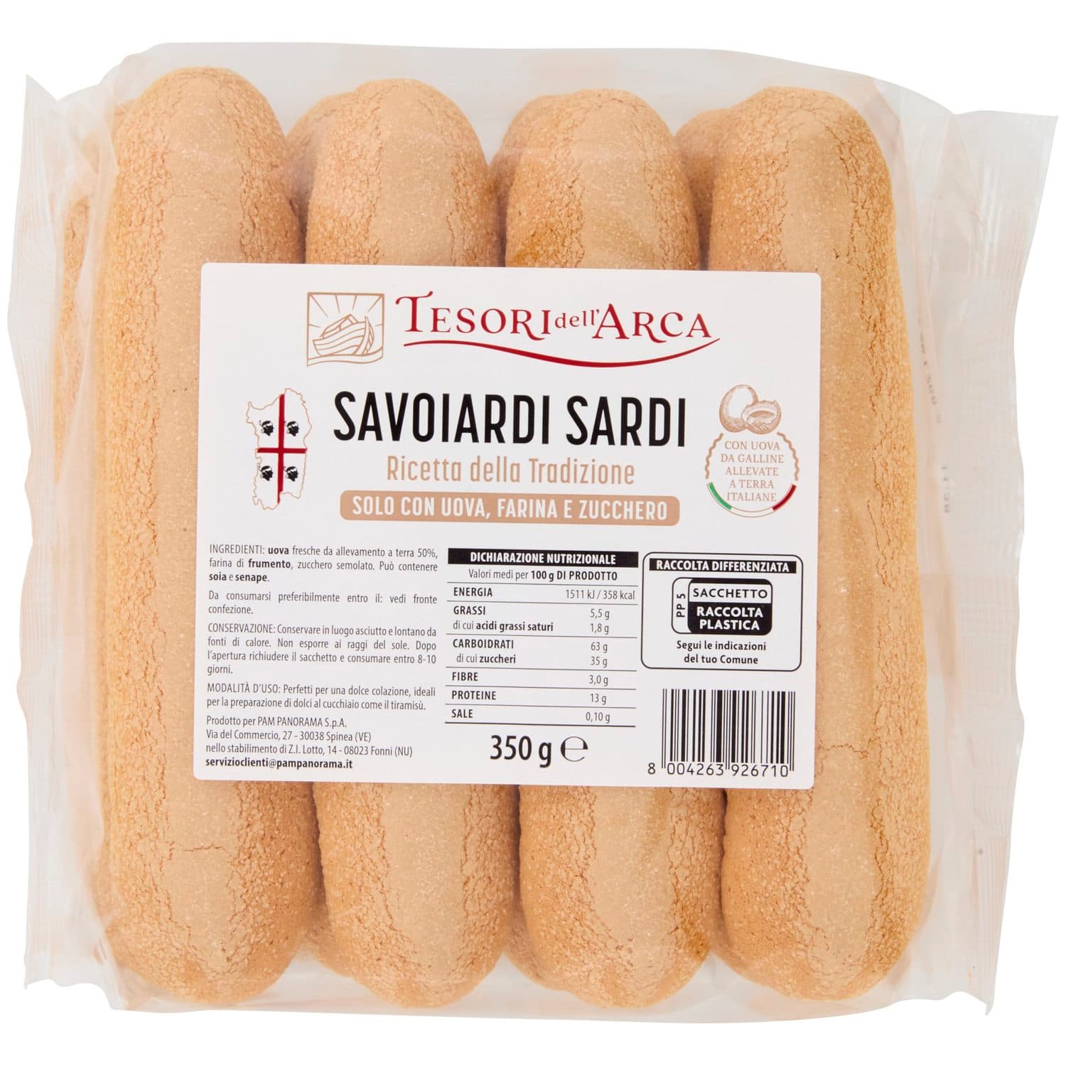 TESORI DELL'ARCA Savoiardi Sardi 350 g – immagine 2