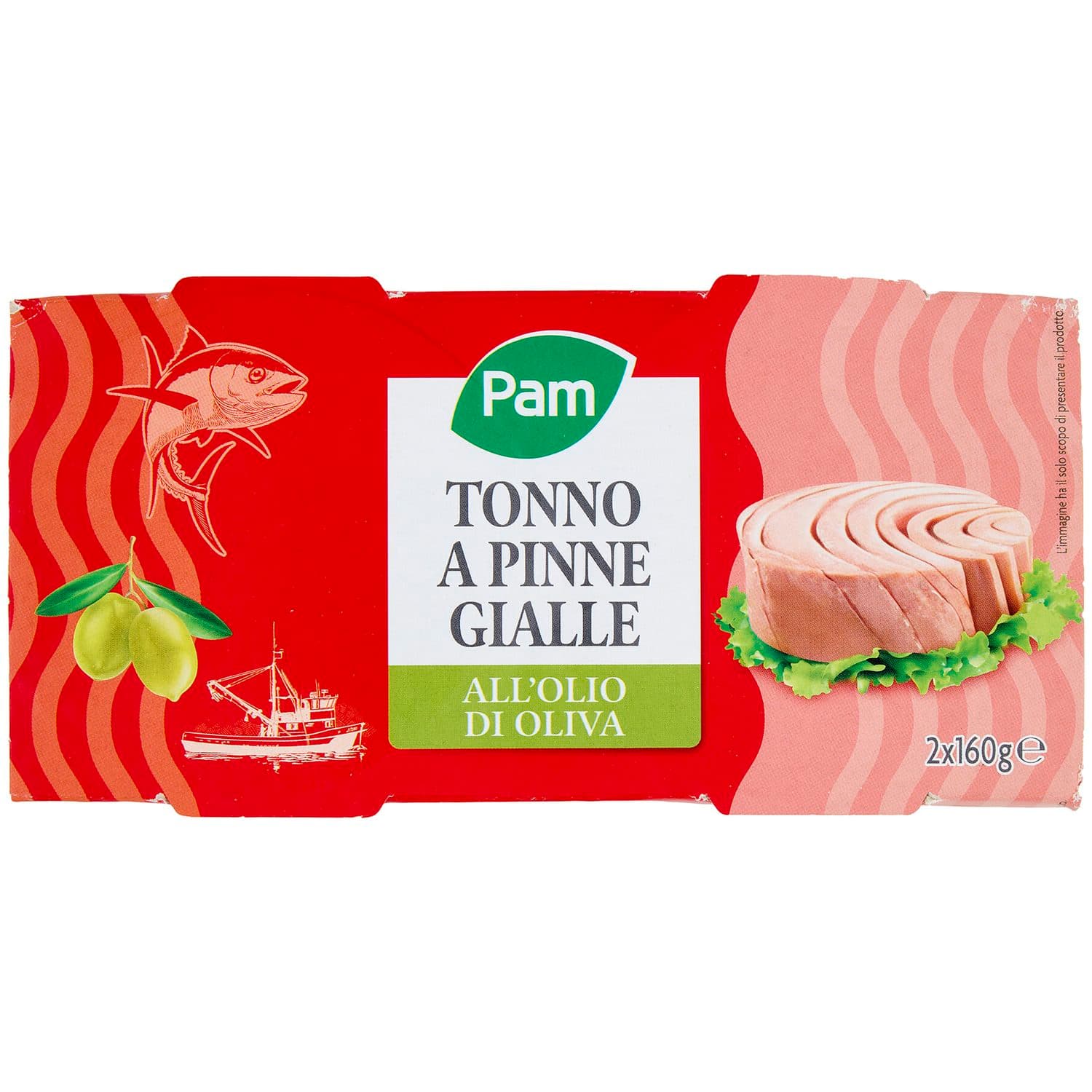 PAM Tonno a Pinne Gialle all'Olio di Oliva 2 x 160 g – immagine 3