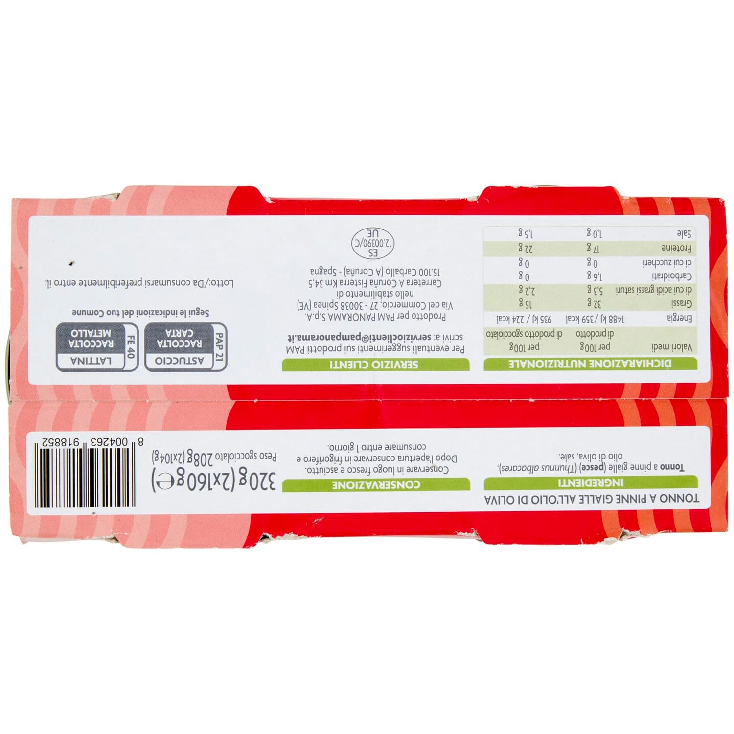 PAM Tonno a Pinne Gialle all'Olio di Oliva 2 x 160 g – immagine 5