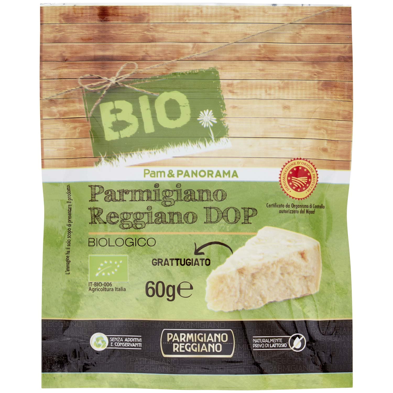 BIO Parmigiano Reggiano DOP Biologico Grattugiato 60 g – immagine 2