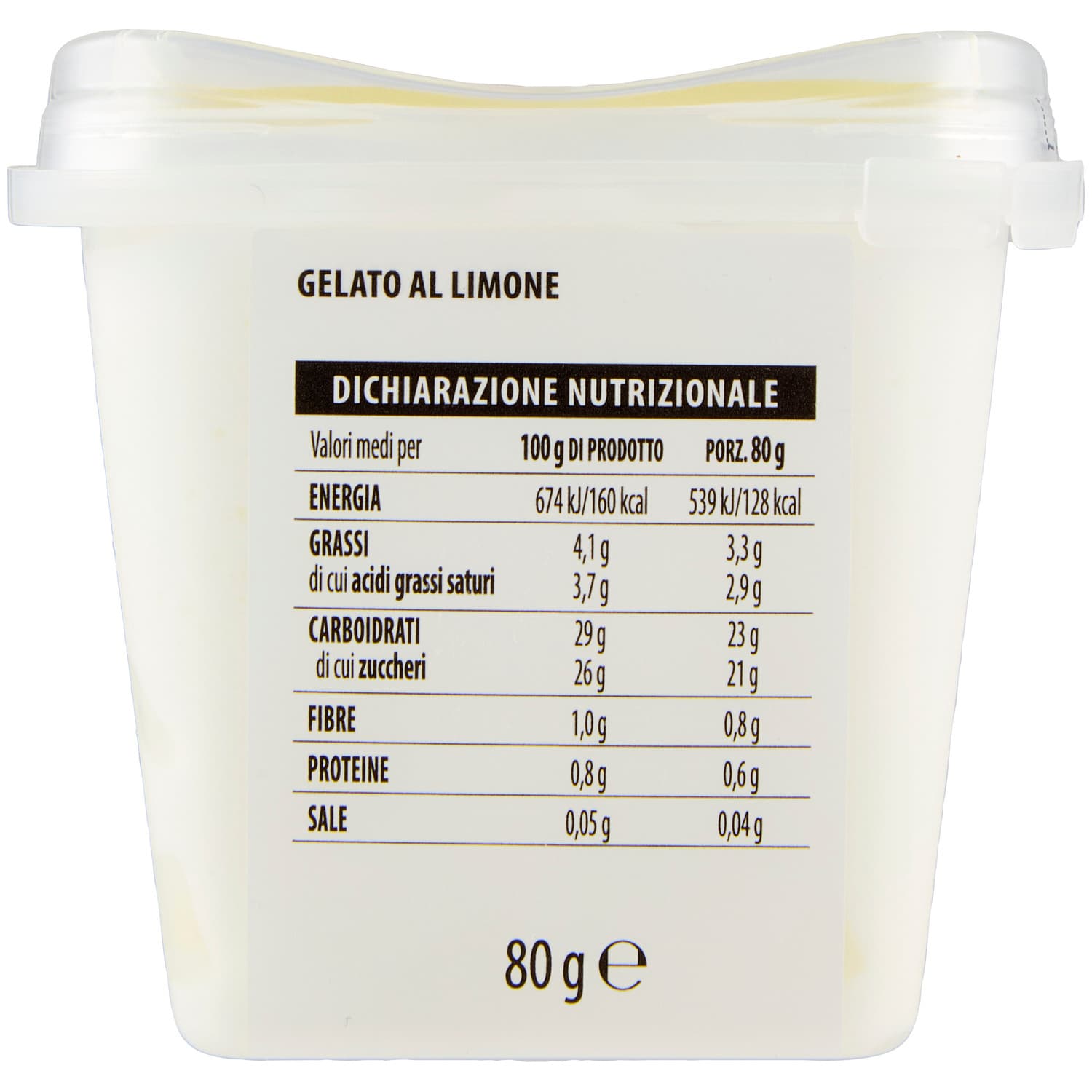 TESORI DELL'ARCA Gelato Limone 80 g – immagine 3