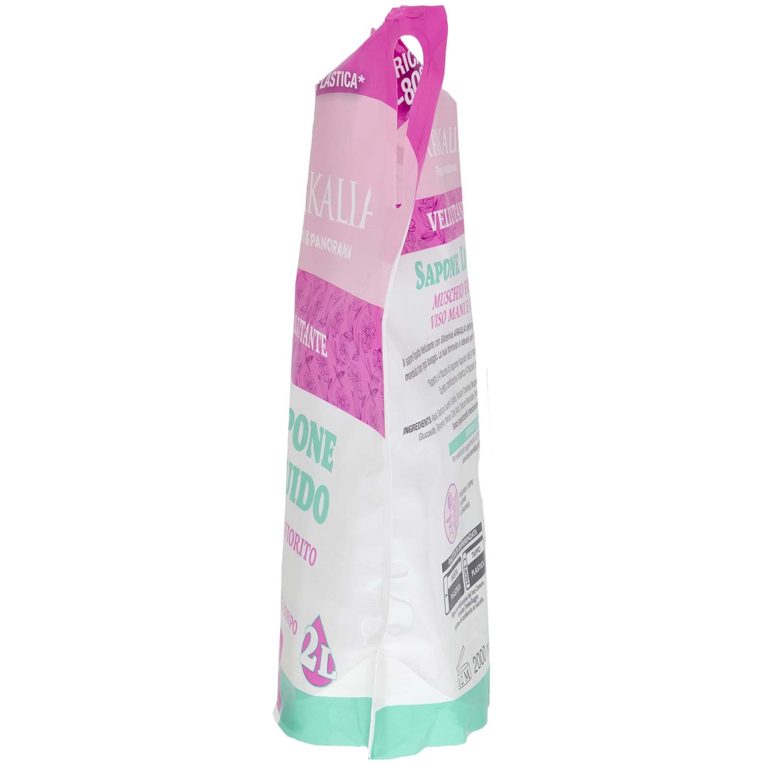 ARKALIA Sapone Liquido Muschio Fiorito Viso Mani e Corpo Ricarica 2 L – immagine 5