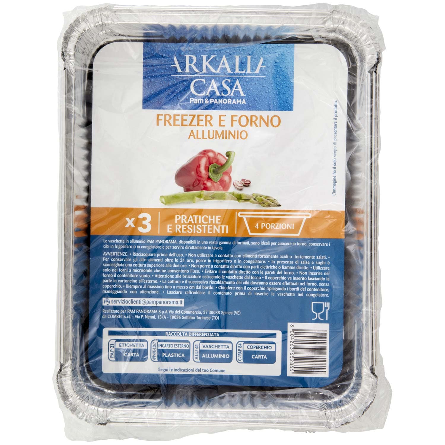 ARKALIA CASA Freezer e Forno Alluminio 4 Porzioni 3 pz – immagine 2