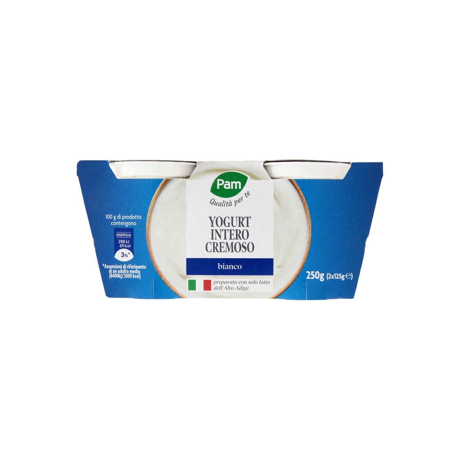 PAM PANORAMA Yogurt intero Cremoso Bianco 250g (125g x 2) – immagine 2