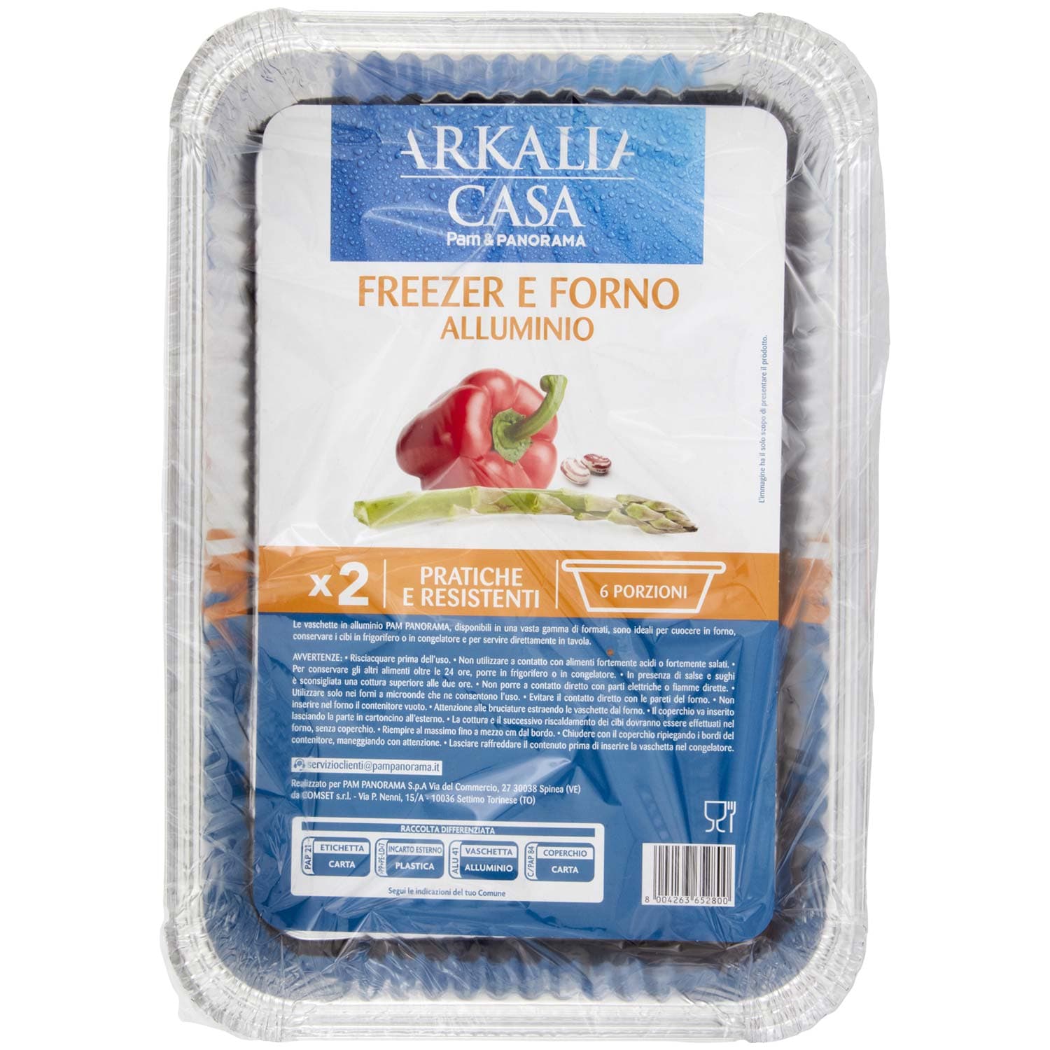 ARKALIA CASA Freezer e Forno Alluminio 6 Porzioni 2 pz – immagine 2