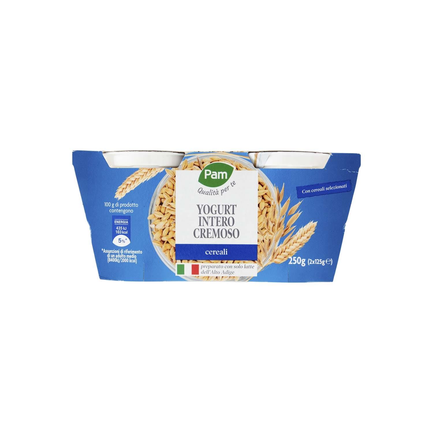 PAM PANORAMA Yogurt intero Cremoso ai Cereali 250g (125g x 2) – immagine 2