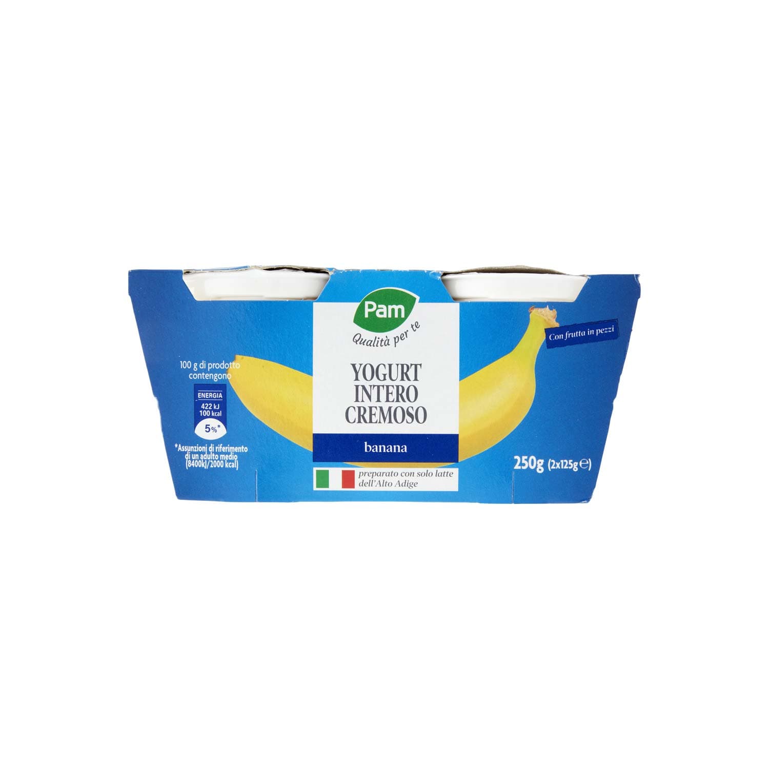 PAM PANORAMA Yogurt intero Cremoso alla Banana 250g (125g x2) – immagine 2