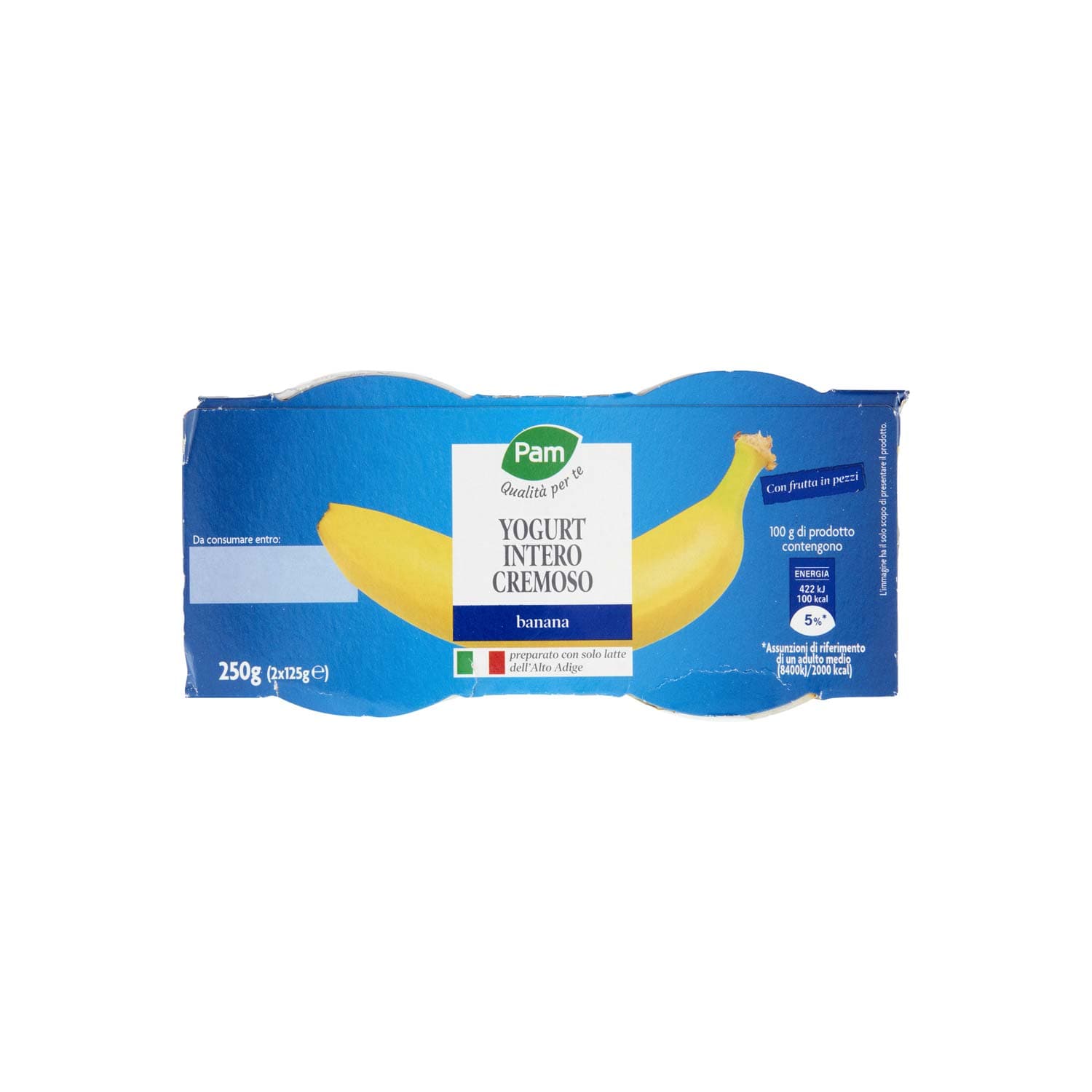 PAM PANORAMA Yogurt intero Cremoso alla Banana 250g (125g x2) – immagine 6