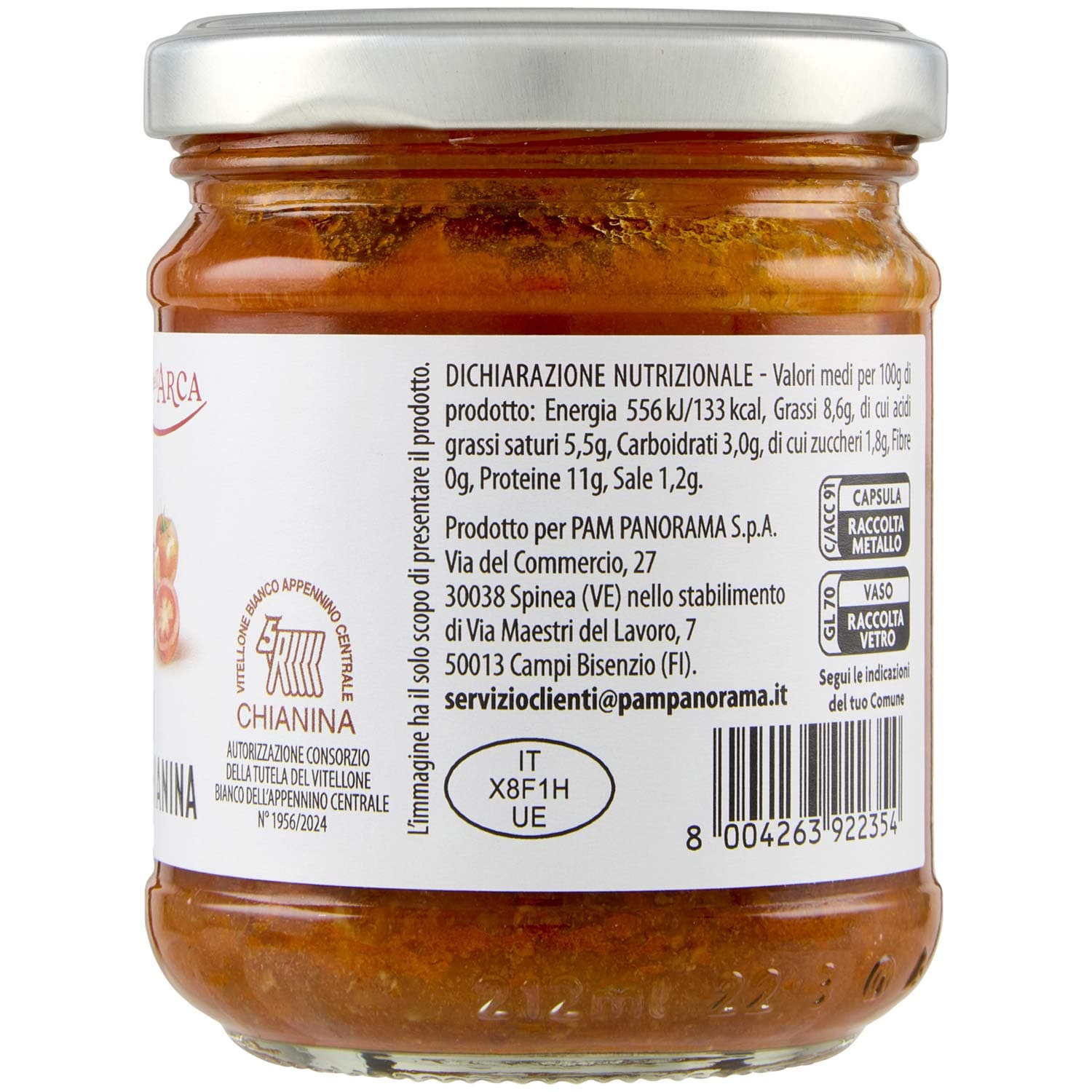 TESORI DELL'ARCA Ragù di Carne Chianina 180 g – immagine 5