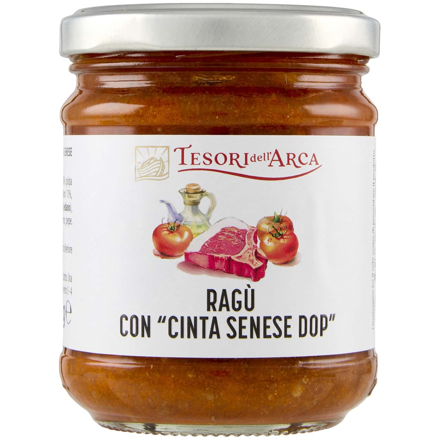 TESORI DELL'ARCA Ragù con "Cinta Senese DOP" 180 g – immagine 2