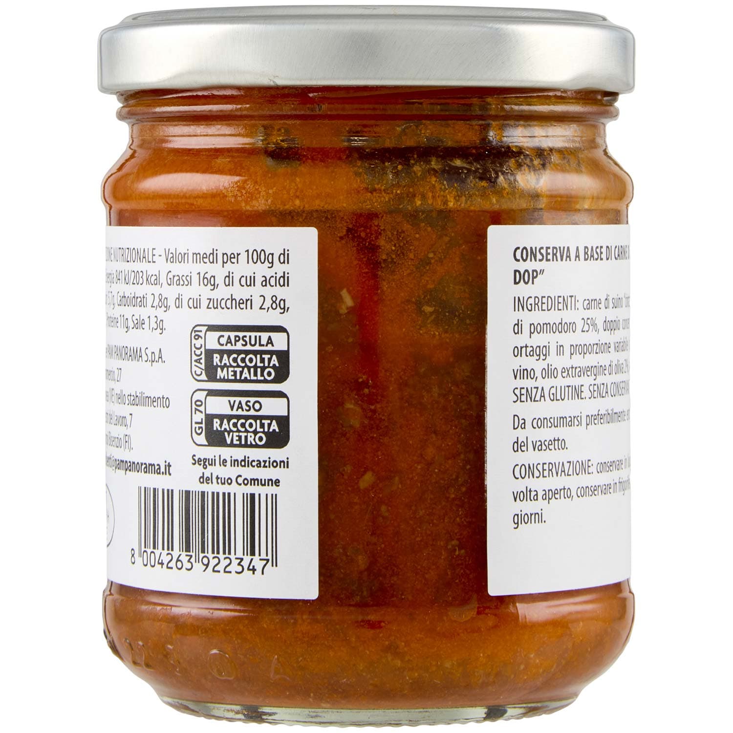 TESORI DELL'ARCA Ragù con "Cinta Senese DOP" 180 g – immagine 4