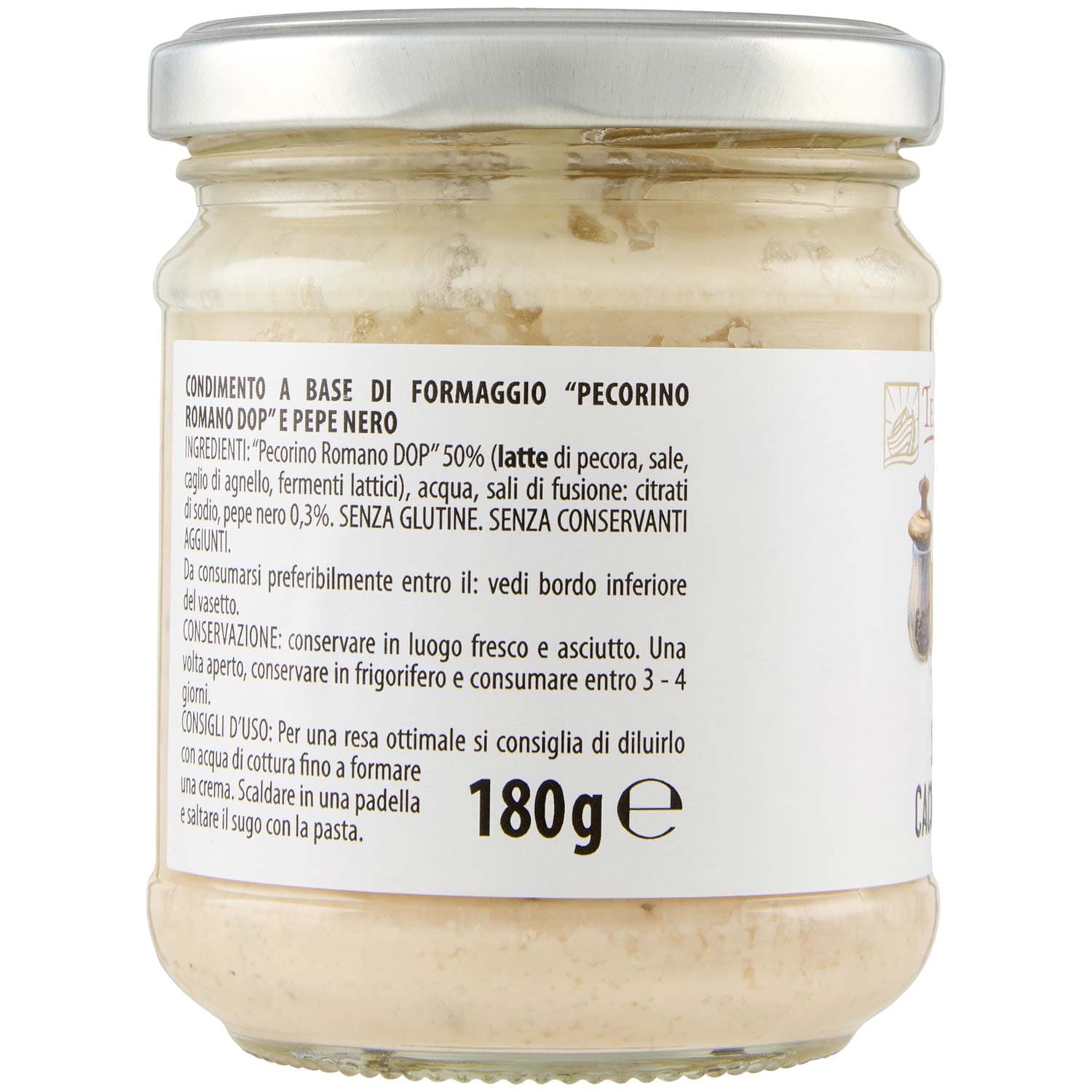 TESORI DELL'ARCA Sugo Cacio e Pepe 180 g – immagine 3