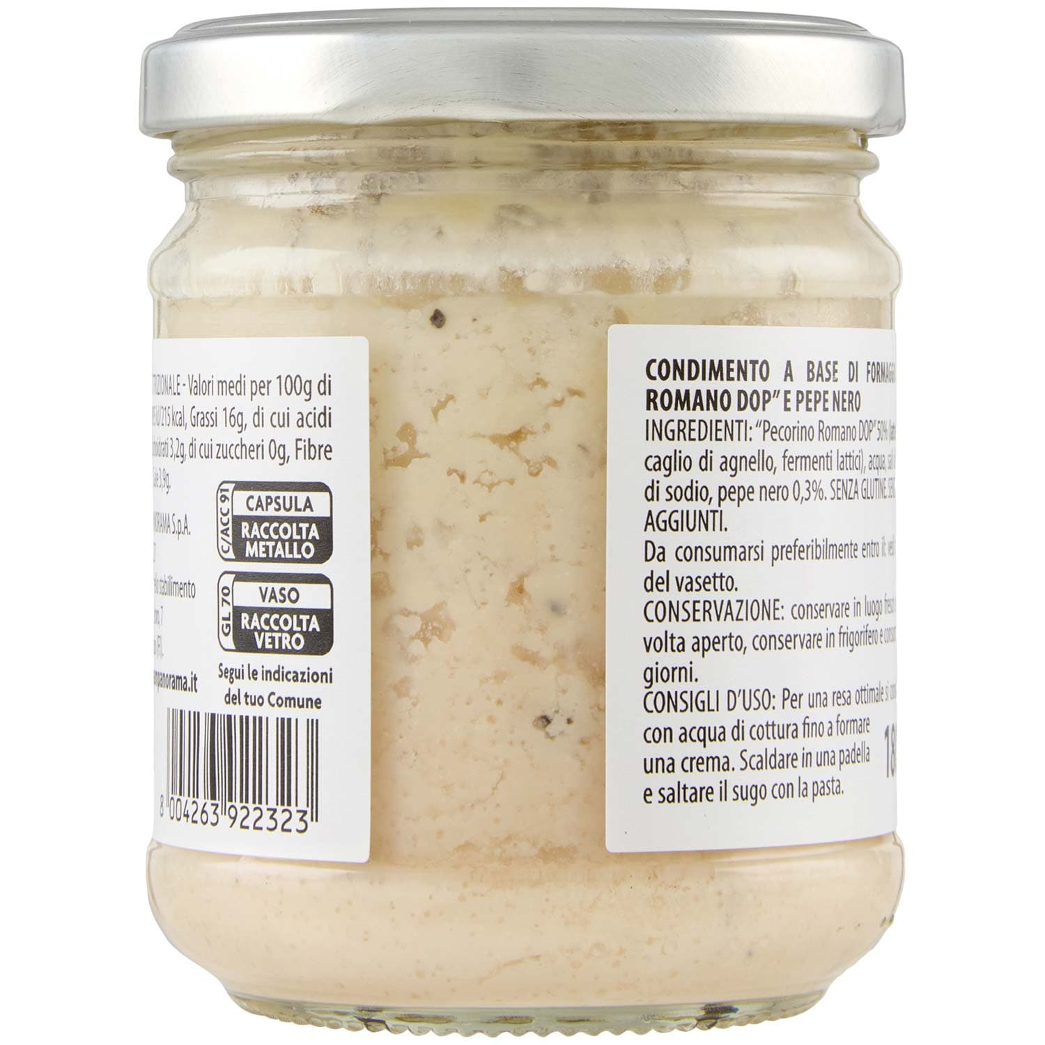 TESORI DELL'ARCA Sugo Cacio e Pepe 180 g – immagine 4