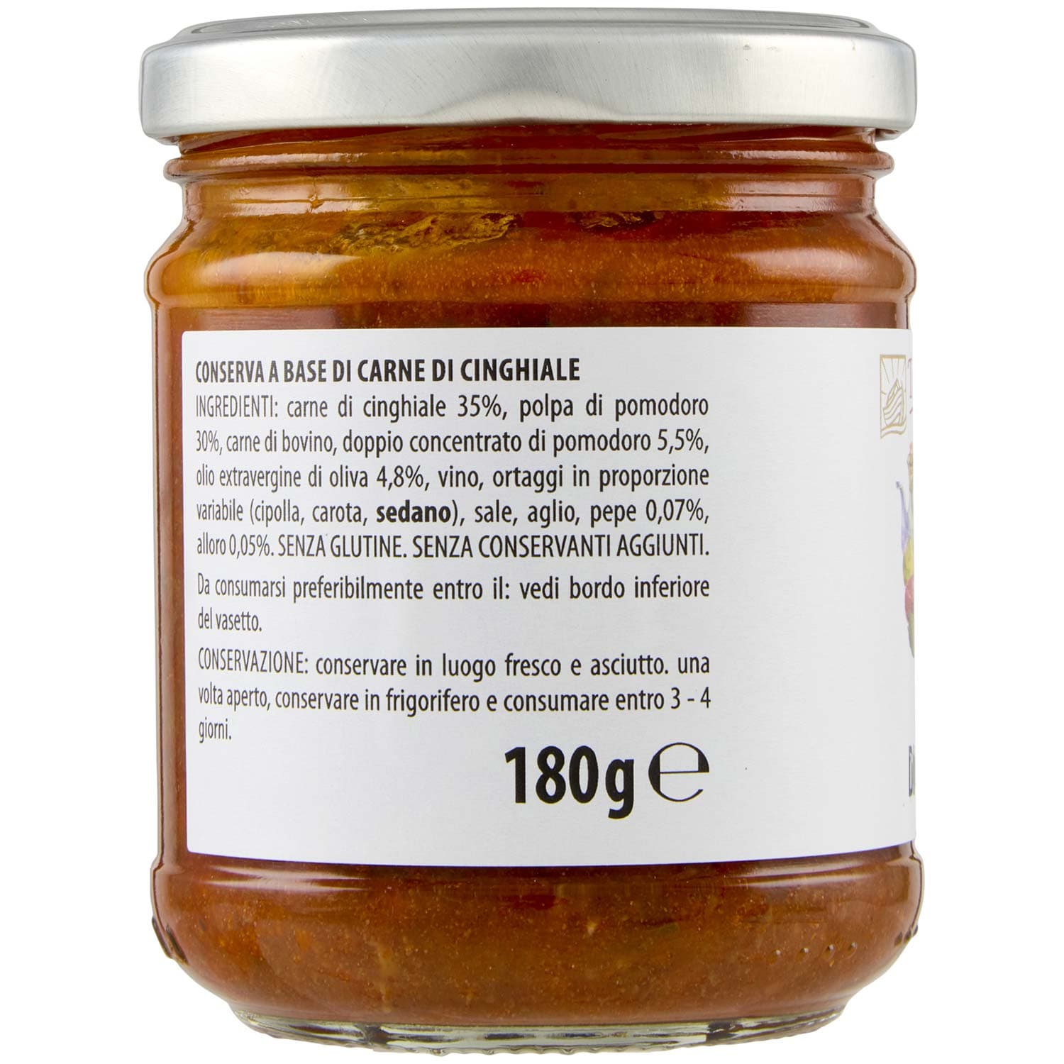 TESORI DELL'ARCA Ragù di Cinghiale 180 g – immagine 3