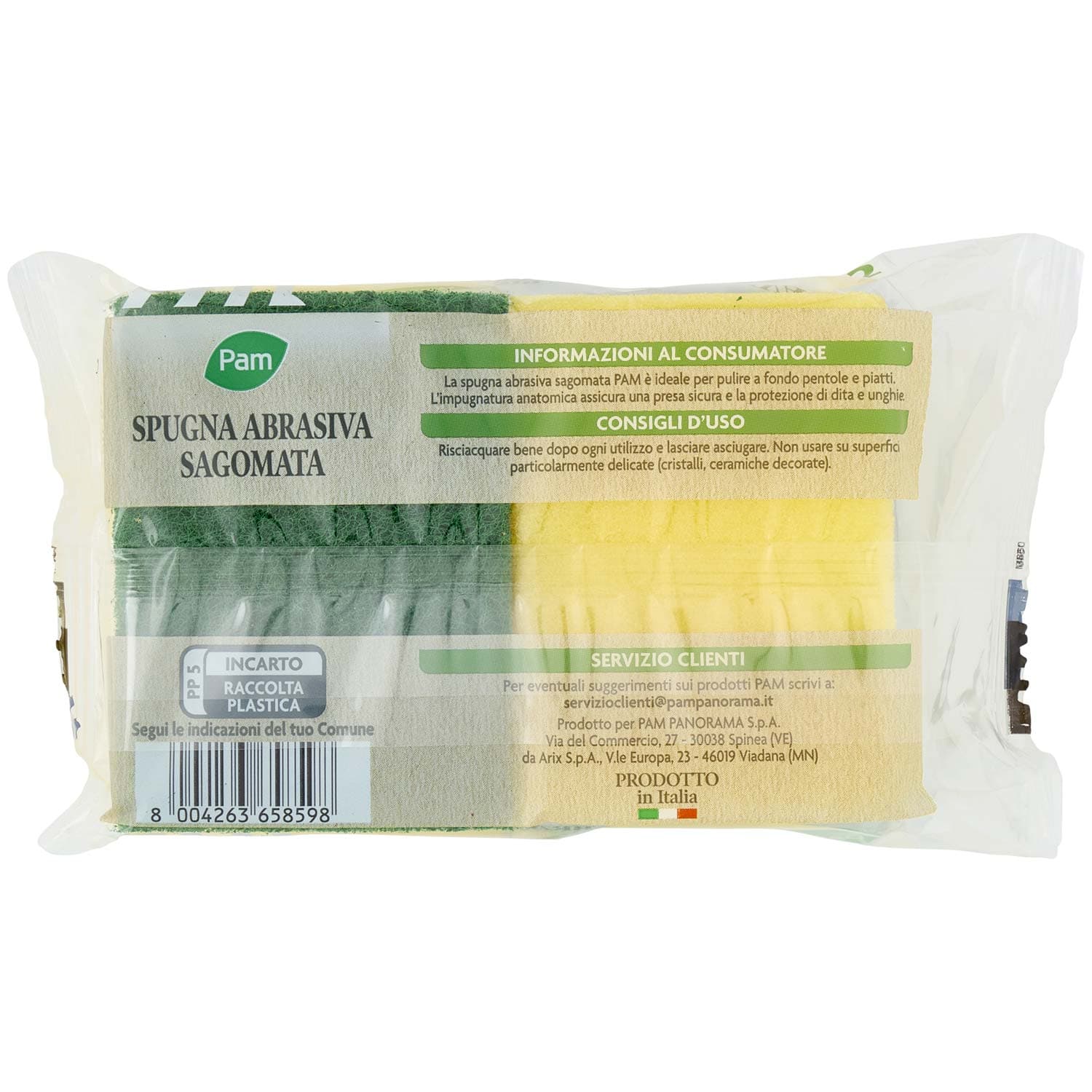 PAM Spugna Abrasiva Sagomata 2 pz – immagine 4