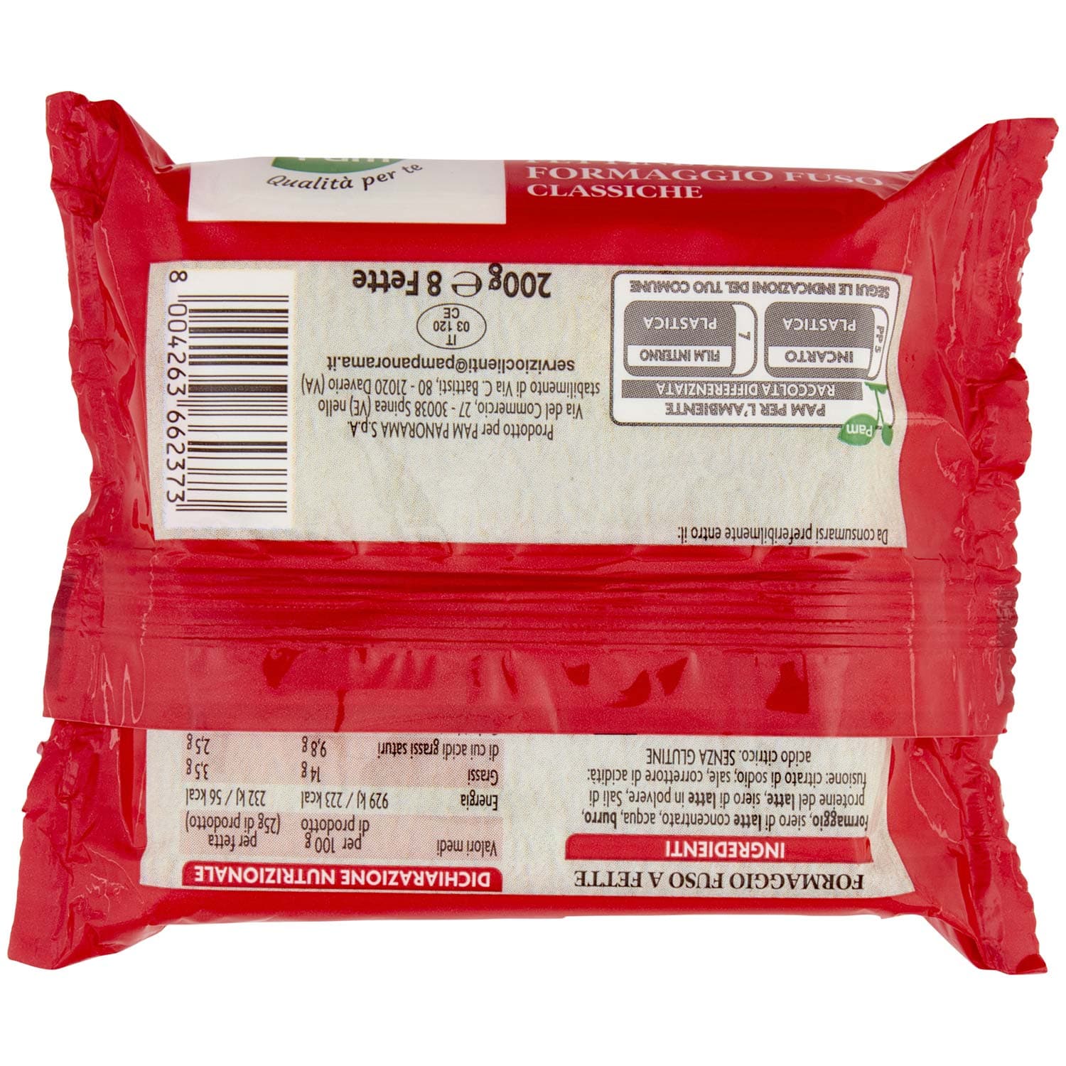 PAM Qualità per te Fettine di Formaggio Fuso 8 Pezzi 200 g – immagine 4