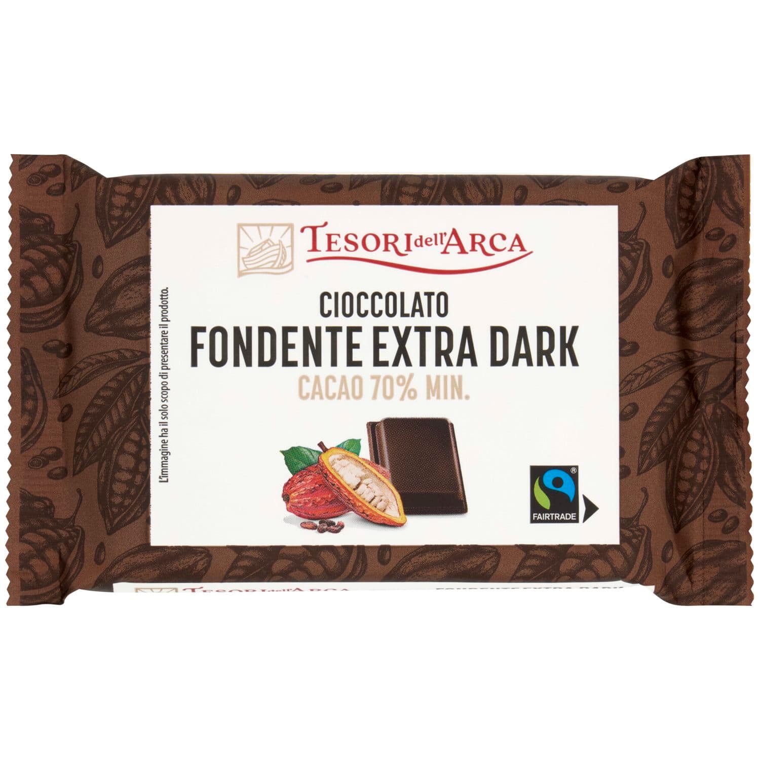 TESORI DELL'ARCA Cioccolato Fondente Extra Dark Cacao 70% Min. 100 g – immagine 3