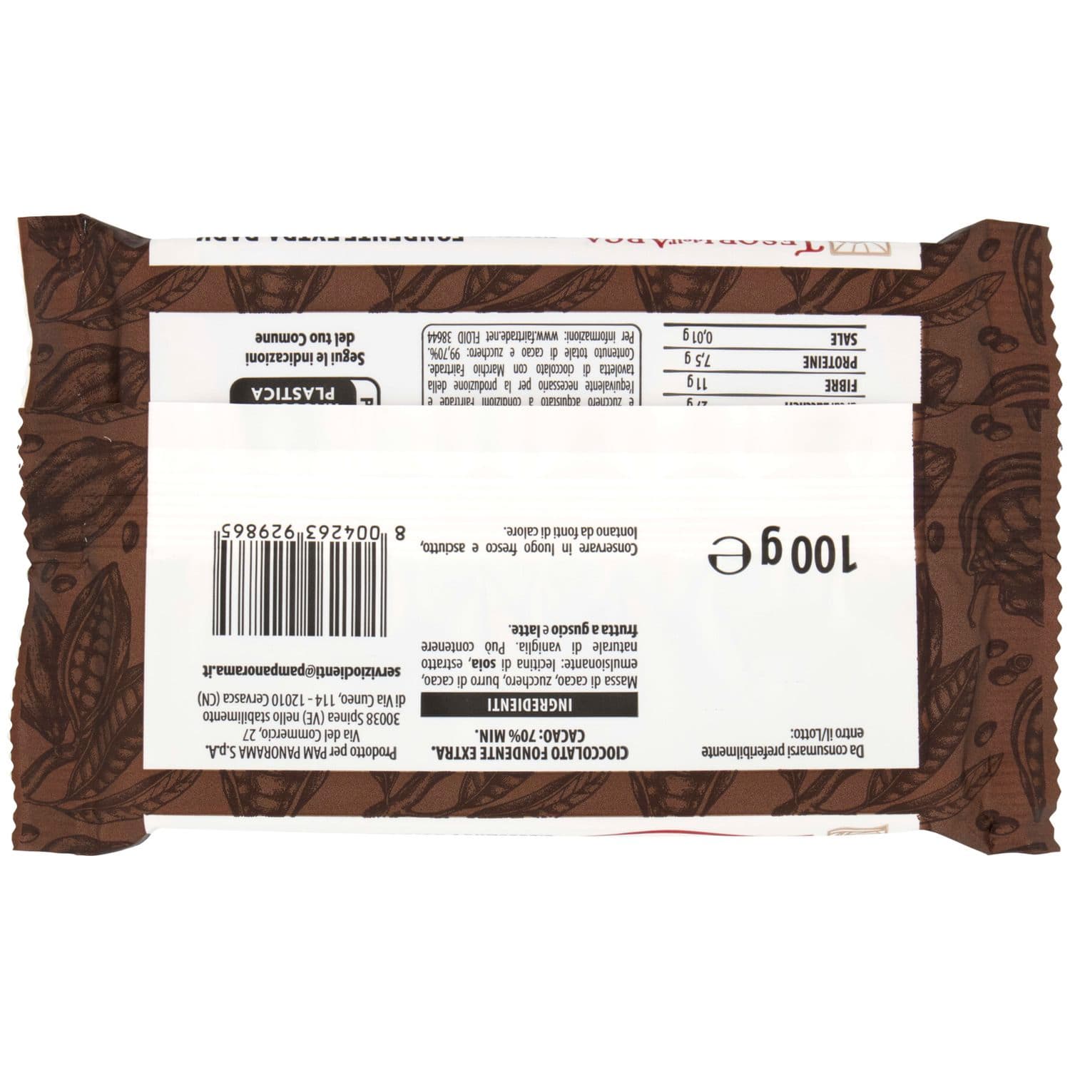 TESORI DELL'ARCA Cioccolato Fondente Extra Dark Cacao 70% Min. 100 g – immagine 5