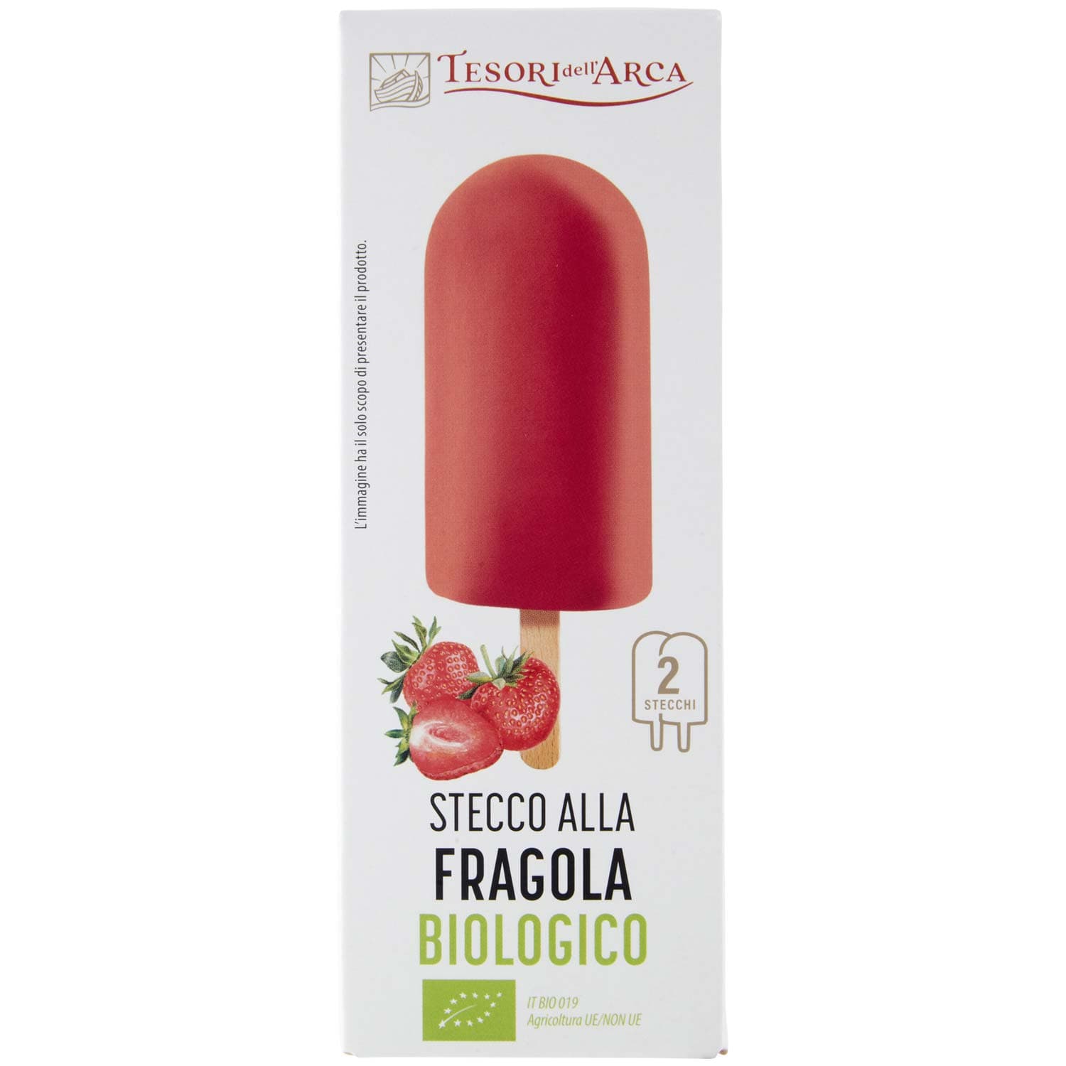 TESORI DELL'ARCA Stecco alla Fragola Biologico 2 x 70 g – immagine 2