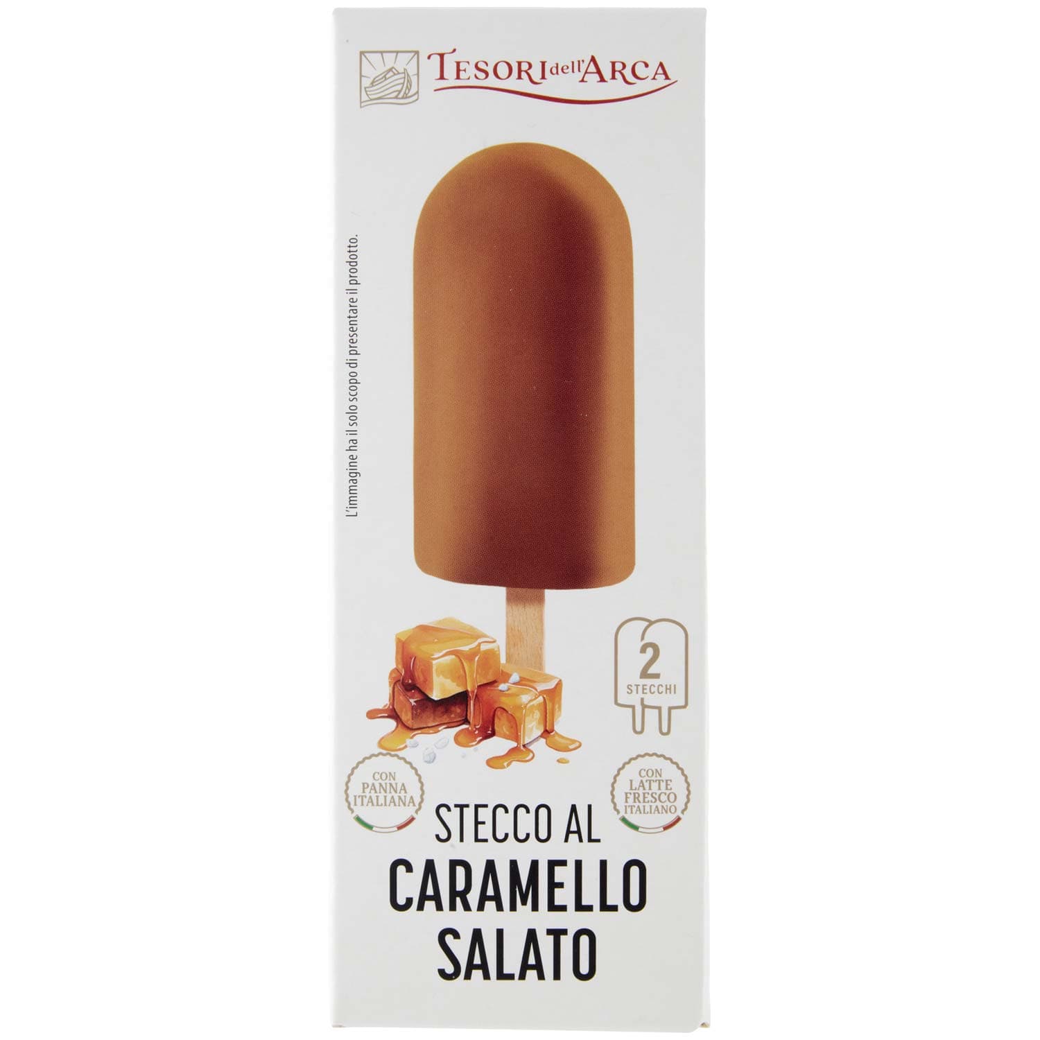 TESORI DELL'ARCA Stecco al Caramello Salato 2 x 70 g – immagine 2