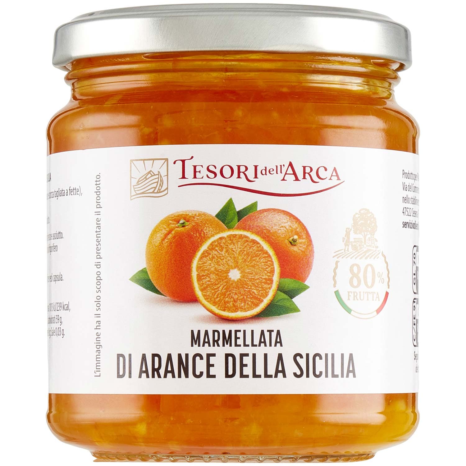 TESORI DELL'ARCA Marmellata di Arance della Sicilia 340 g – immagine 2