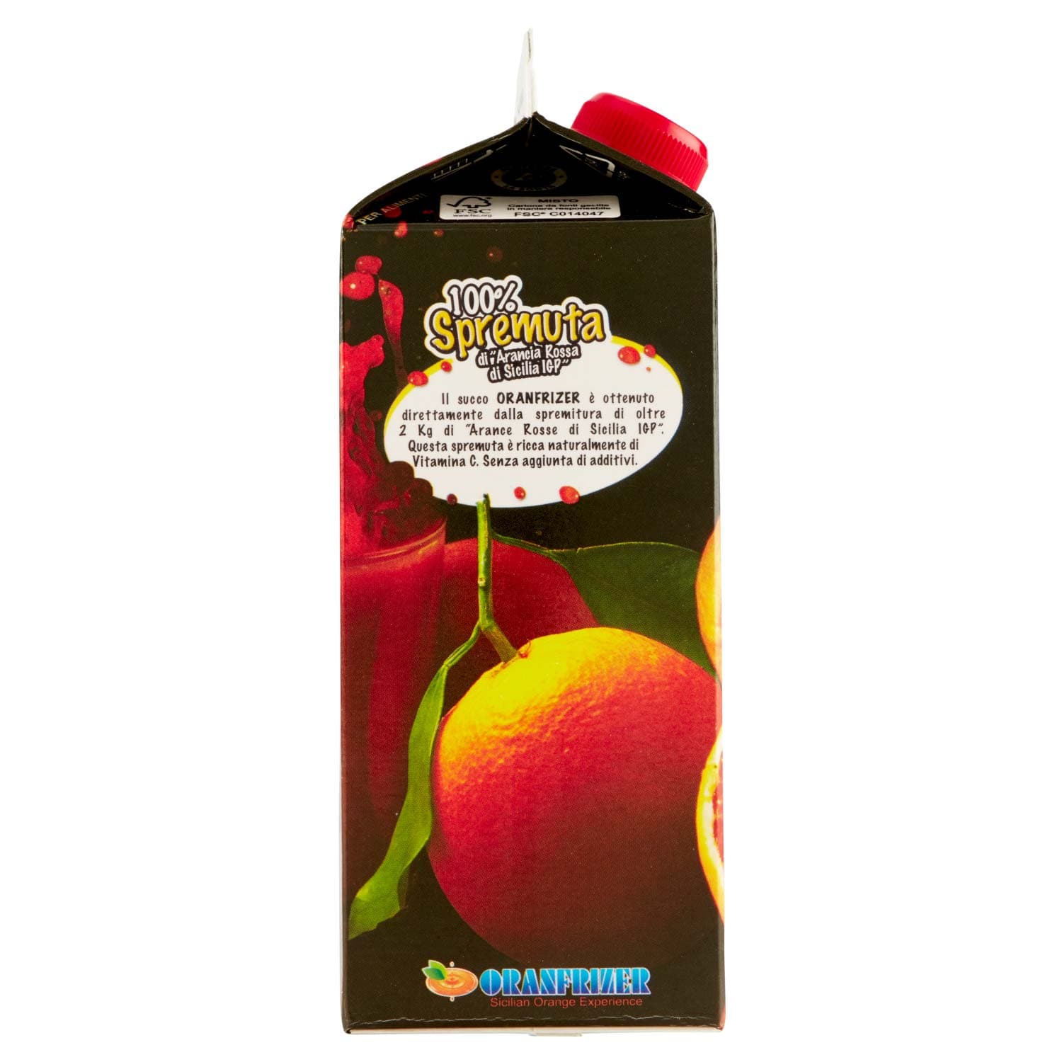 Oranfrizer 100% Spremuta di "Arancia Rossa di Sicilia IGP" 750 ml – immagine 3