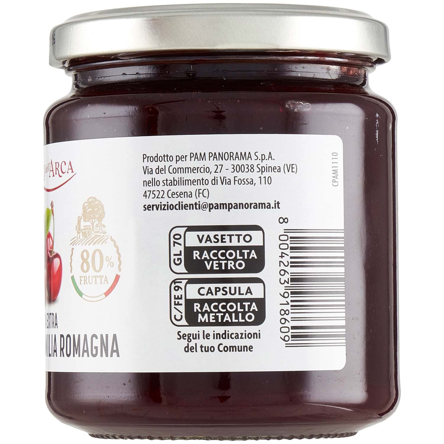 TESORI DELL'ARCA Confettura Extra di Ciliegie dell'Emilia Romagna 340 g – immagine 5