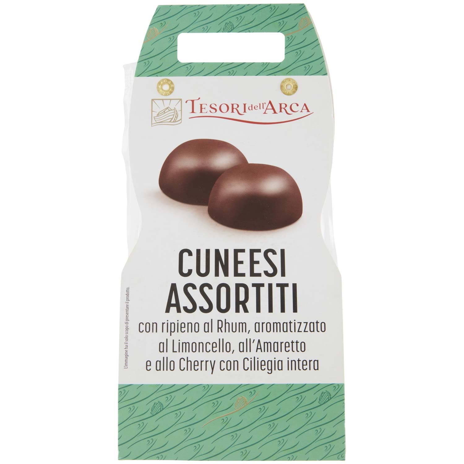 TESORI DELL'ARCA Cuneesi Assortiti con ripieno al Rhum, Limoncello, Amaretto e Cherry 230 g – immagine 2