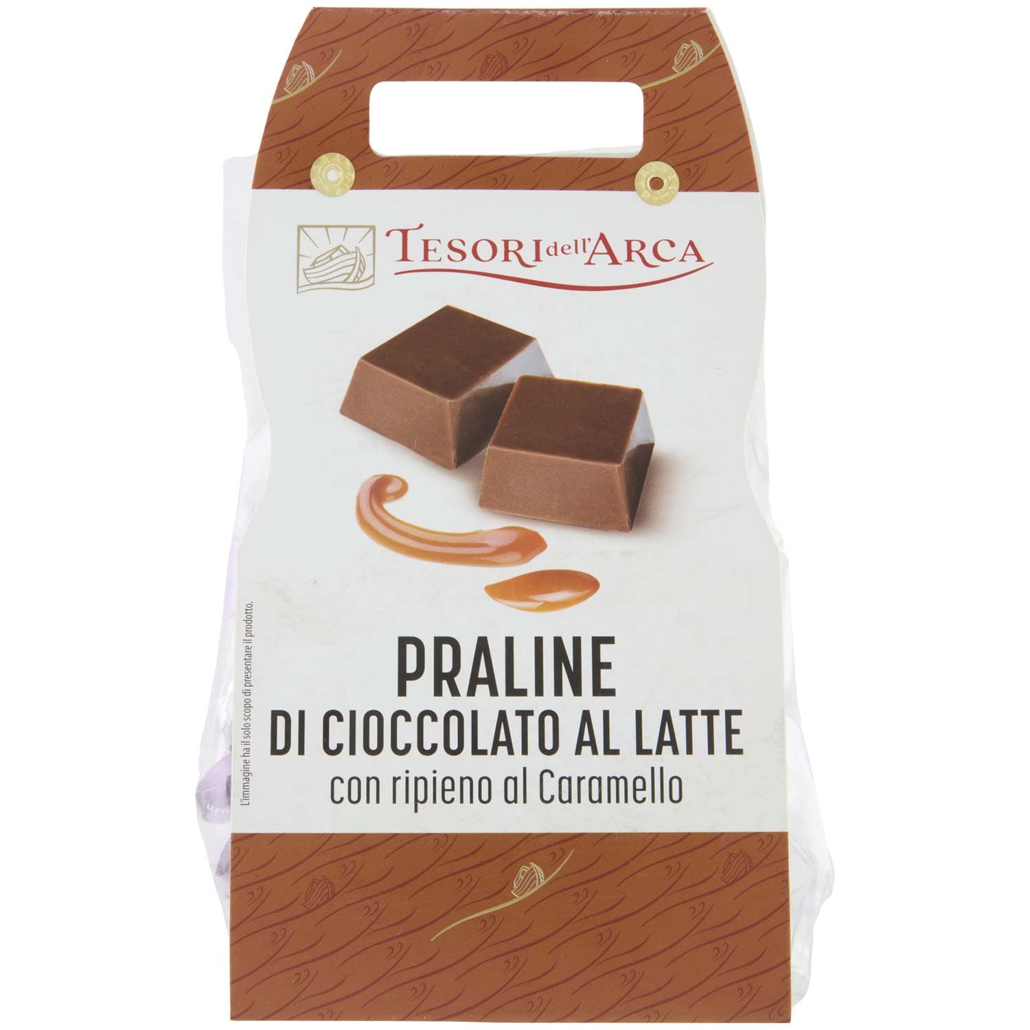 TESORI DELL'ARCA Praline di Cioccolato al Latte con ripieno al Caramello 160 g – immagine 2