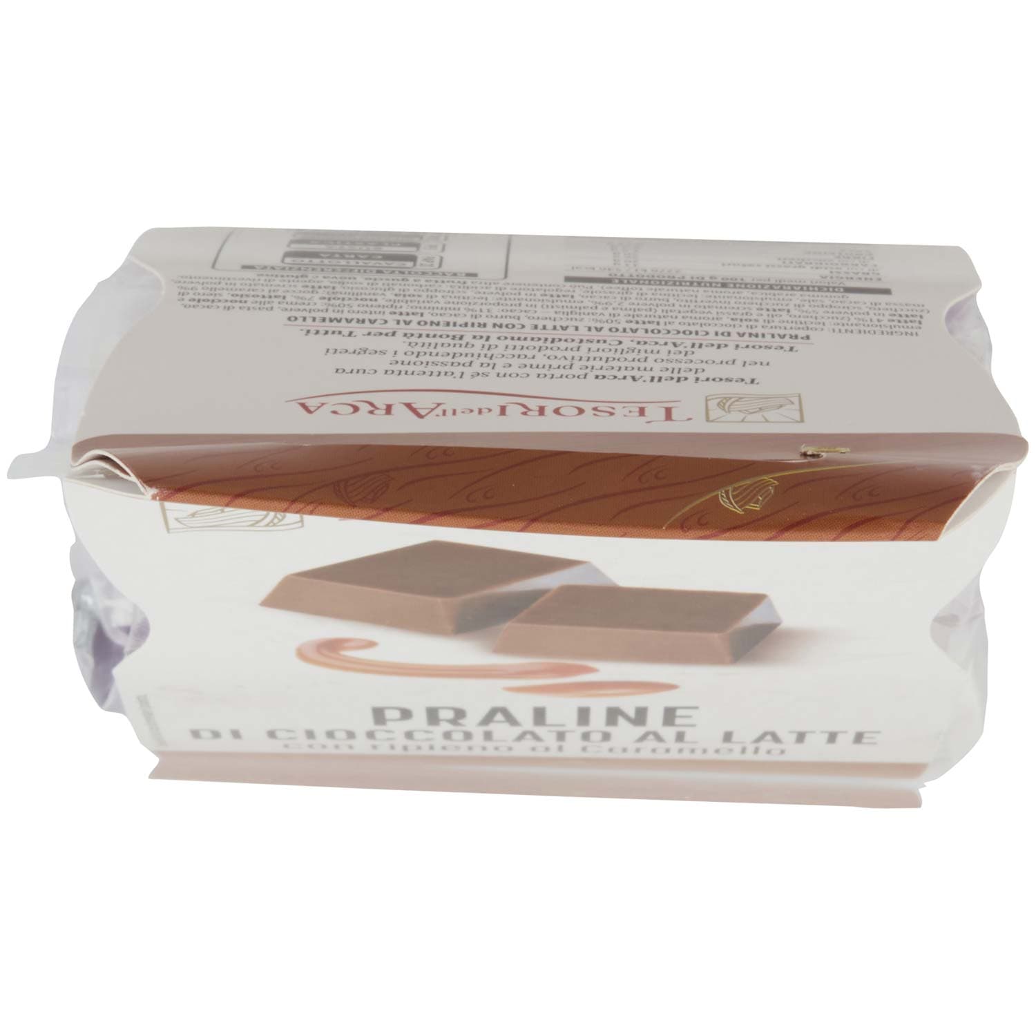 TESORI DELL'ARCA Praline di Cioccolato al Latte con ripieno al Caramello 160 g – immagine 6