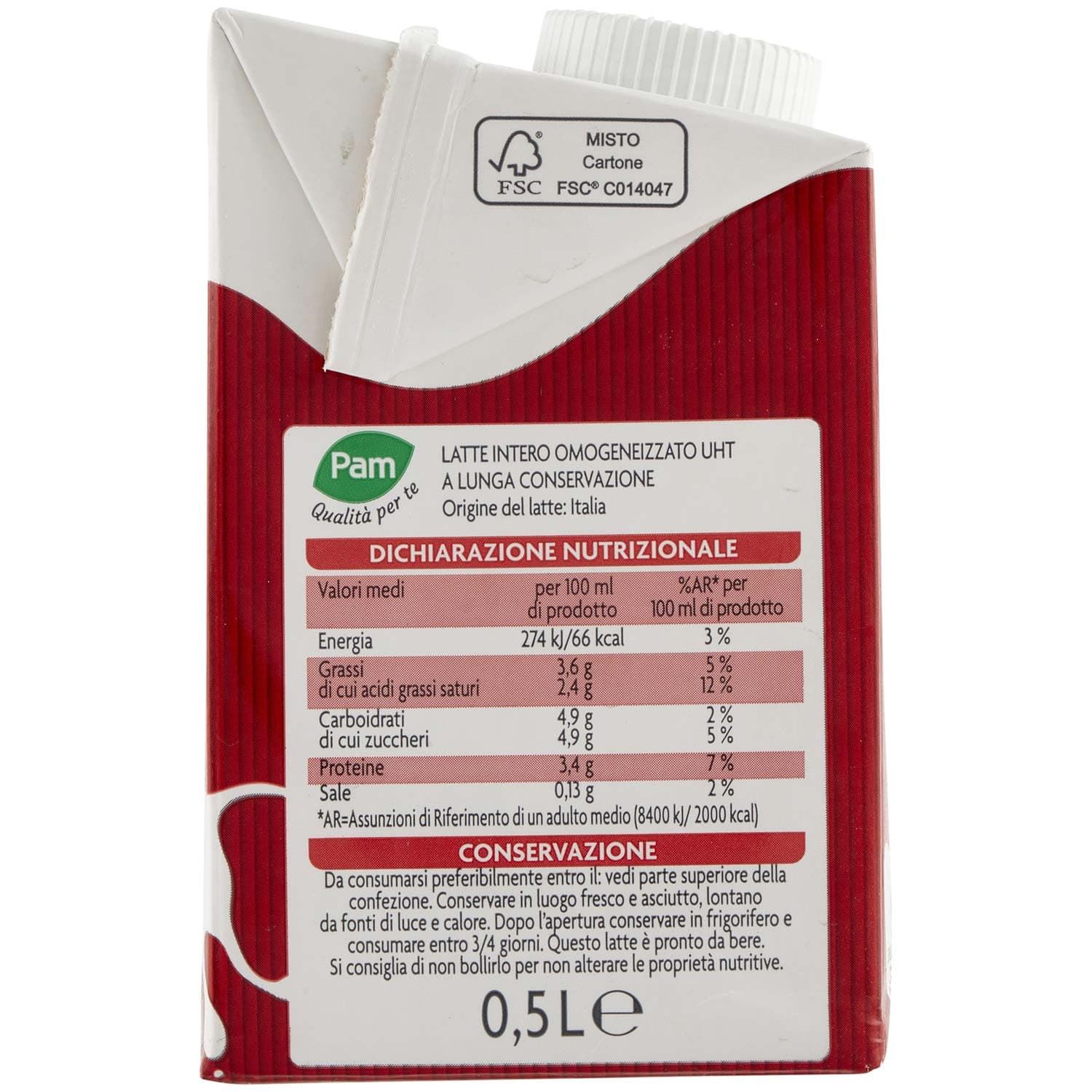 PAM Qualità per te Latte UHT intero 0.5 L – immagine 3