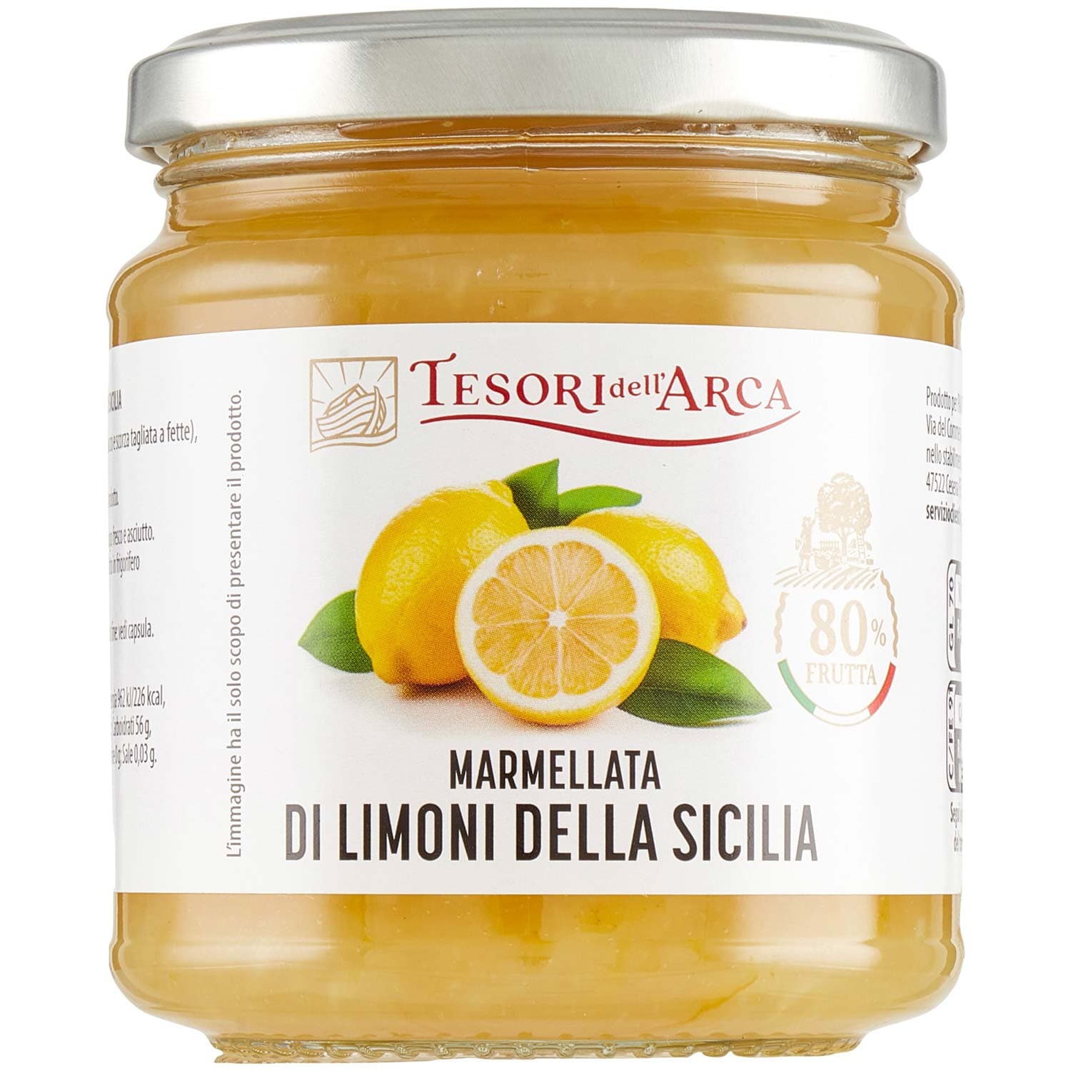TESORI DELL'ARCA Marmellata di Limoni della Sicilia 340 g – immagine 2