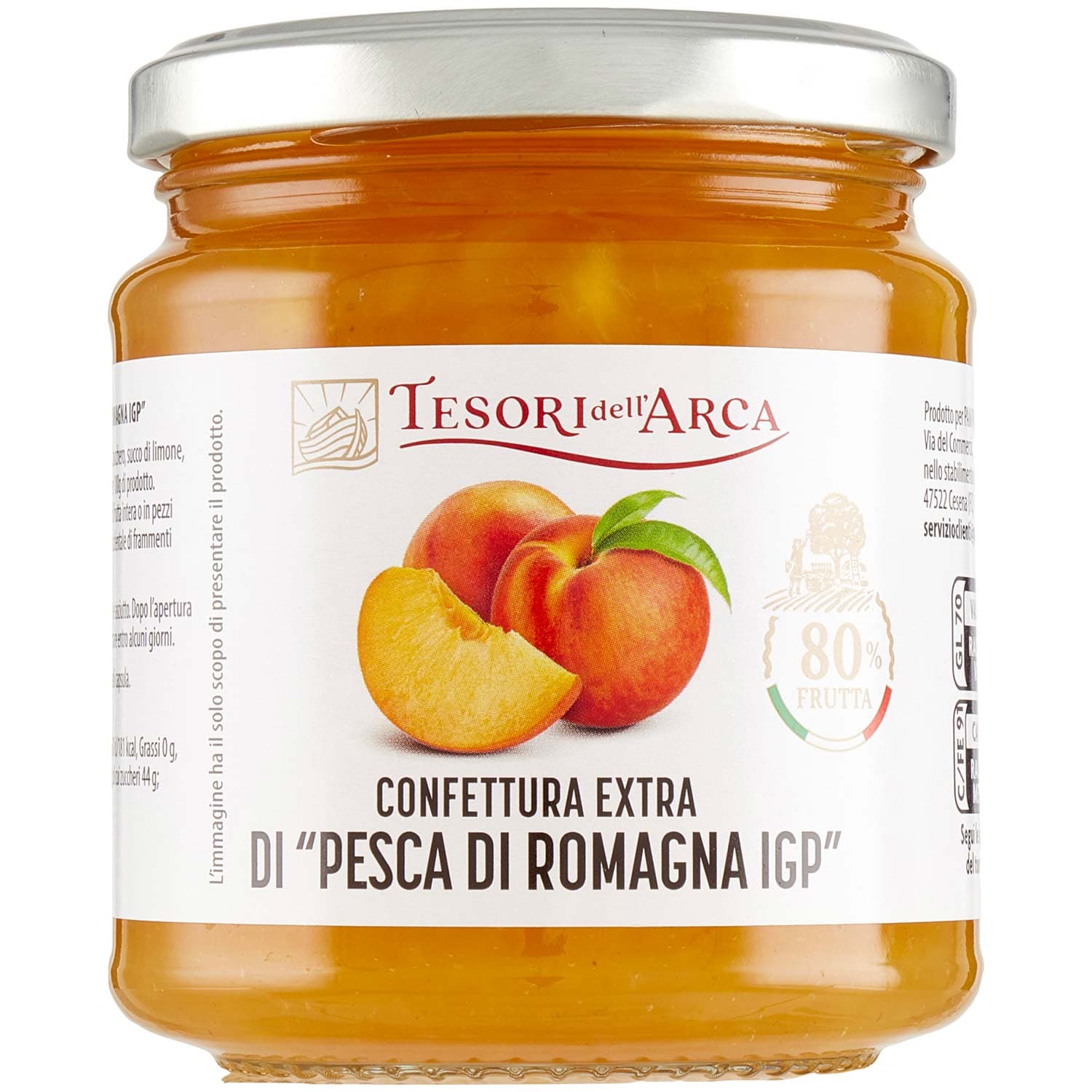 TESORI DELL'ARCA Confettura Extra di "Pesca di Romagna IGP" 340 g – immagine 2